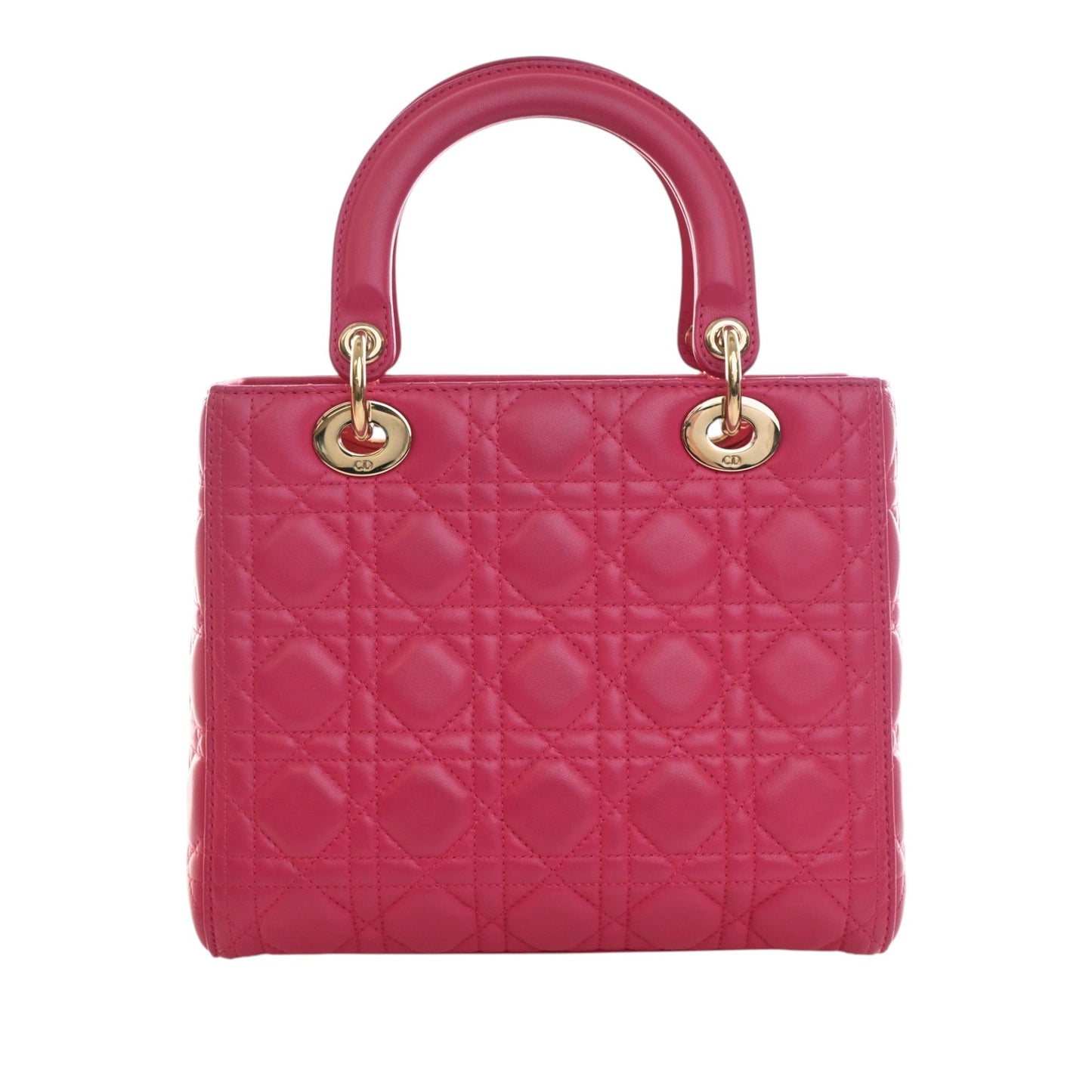 Dior Medium Lambskin Cannage Lady Dior