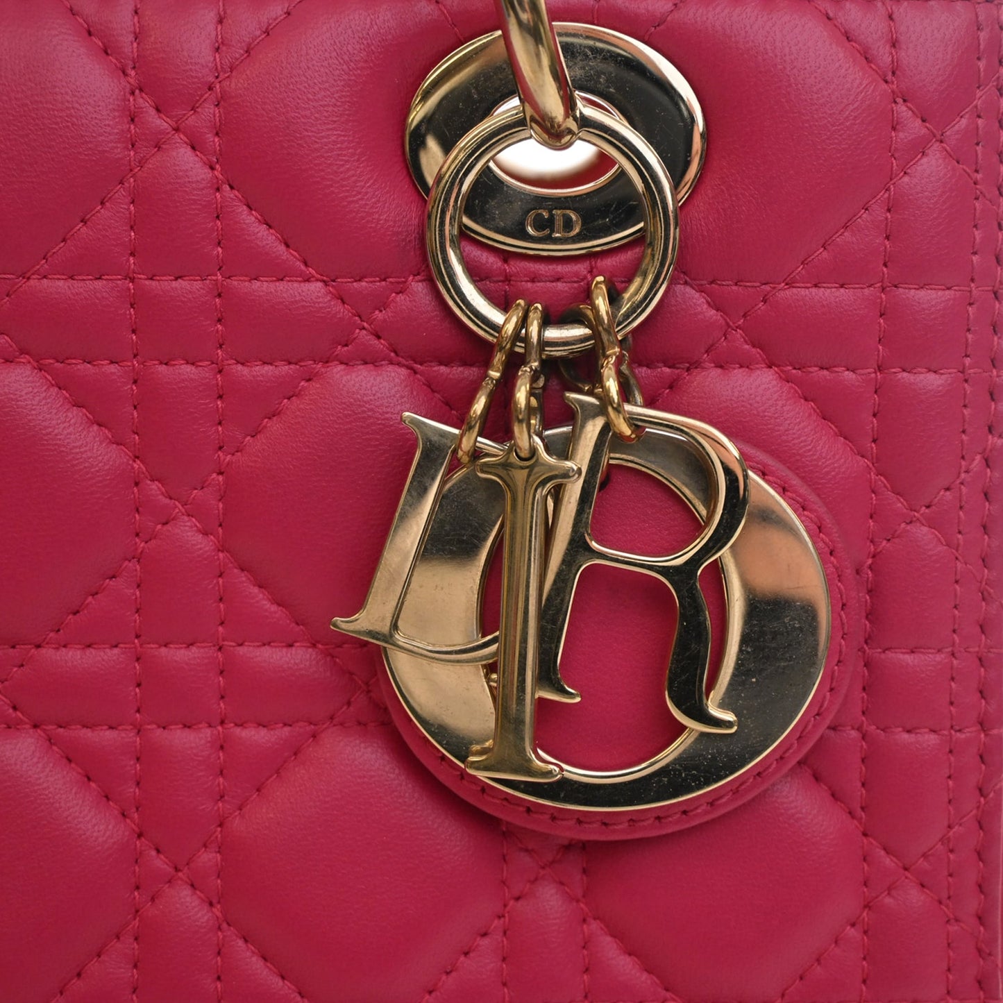 Dior Medium Lambskin Cannage Lady Dior