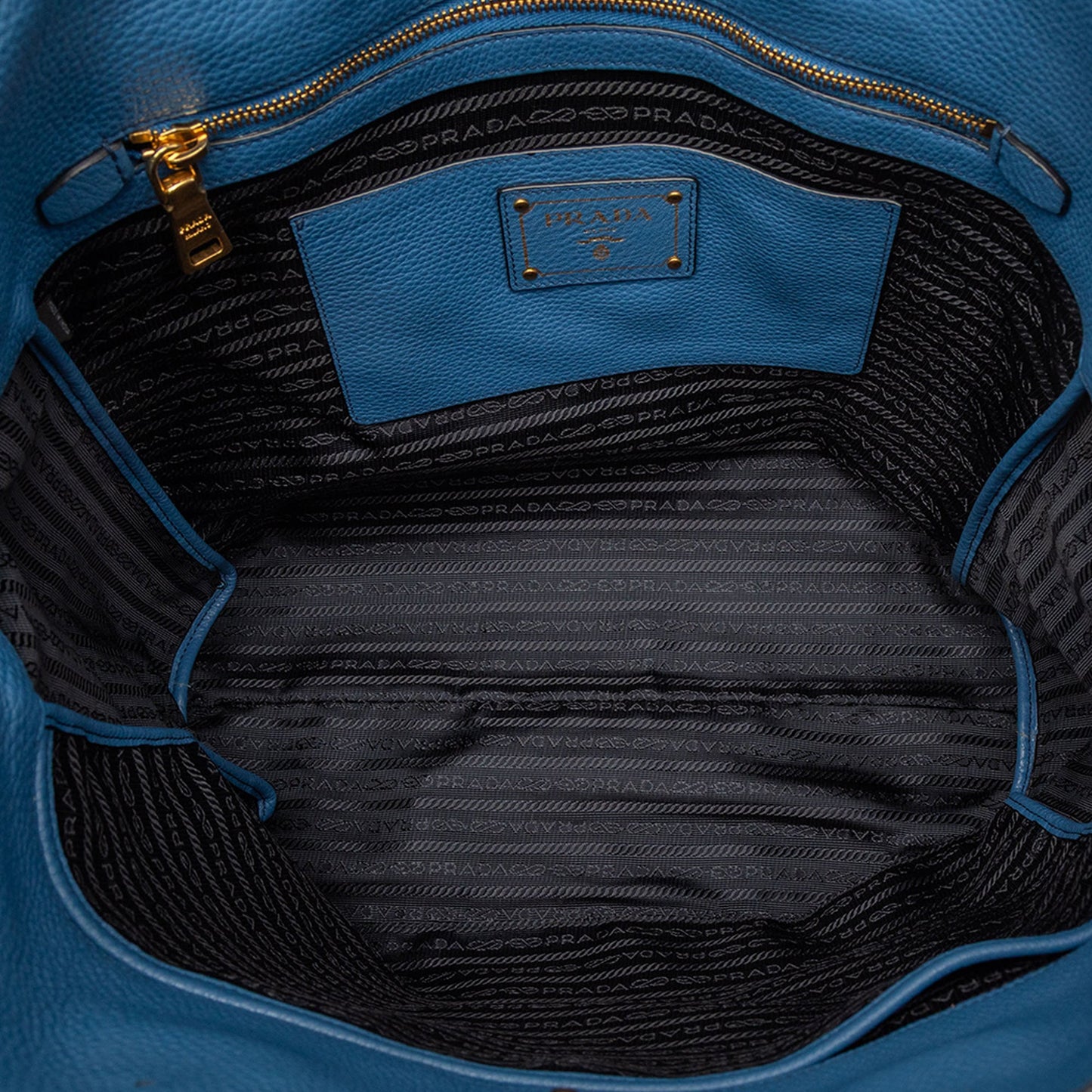 Prada Vitello Daino Open Convertible Tote