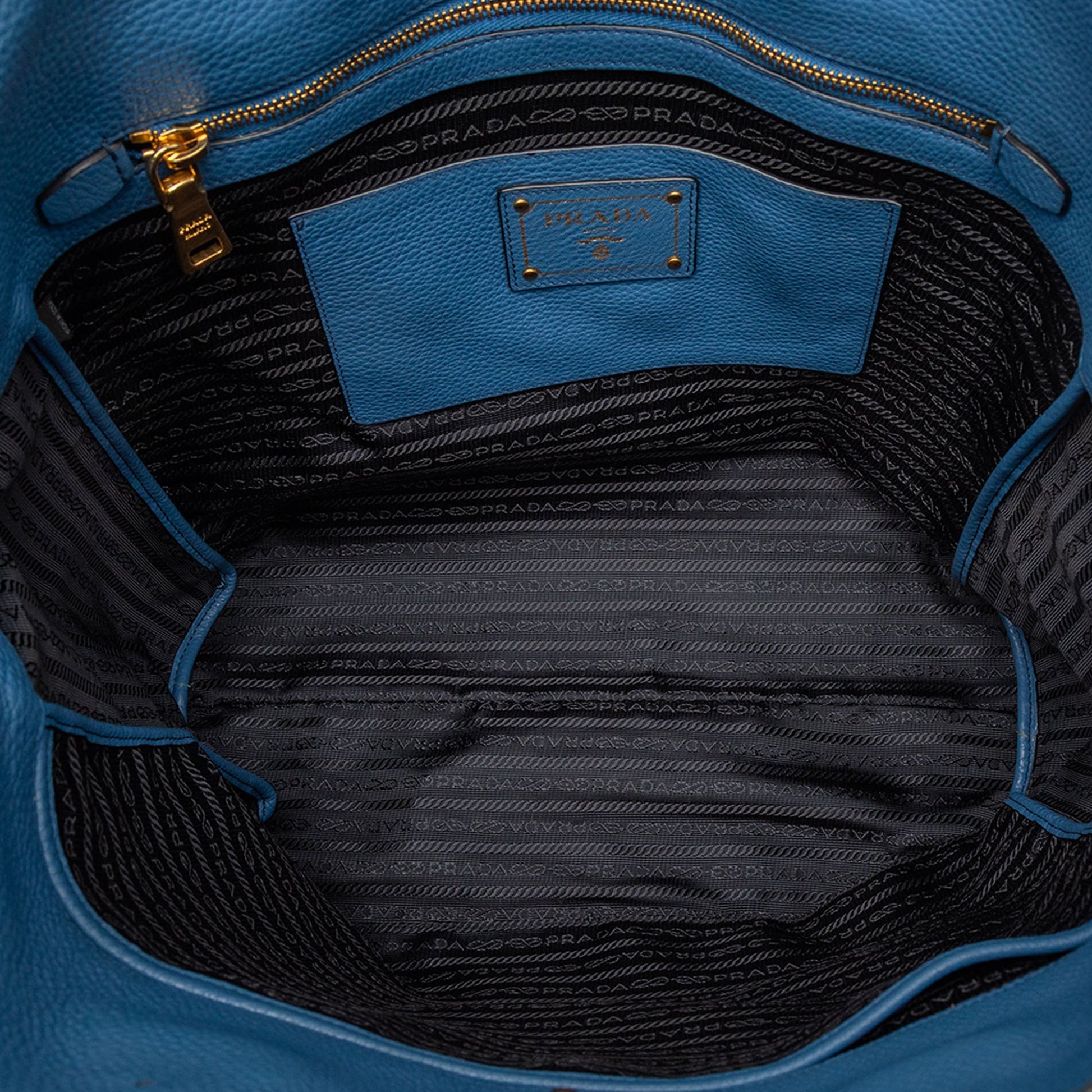 Prada Vitello Daino Open Convertible Tote