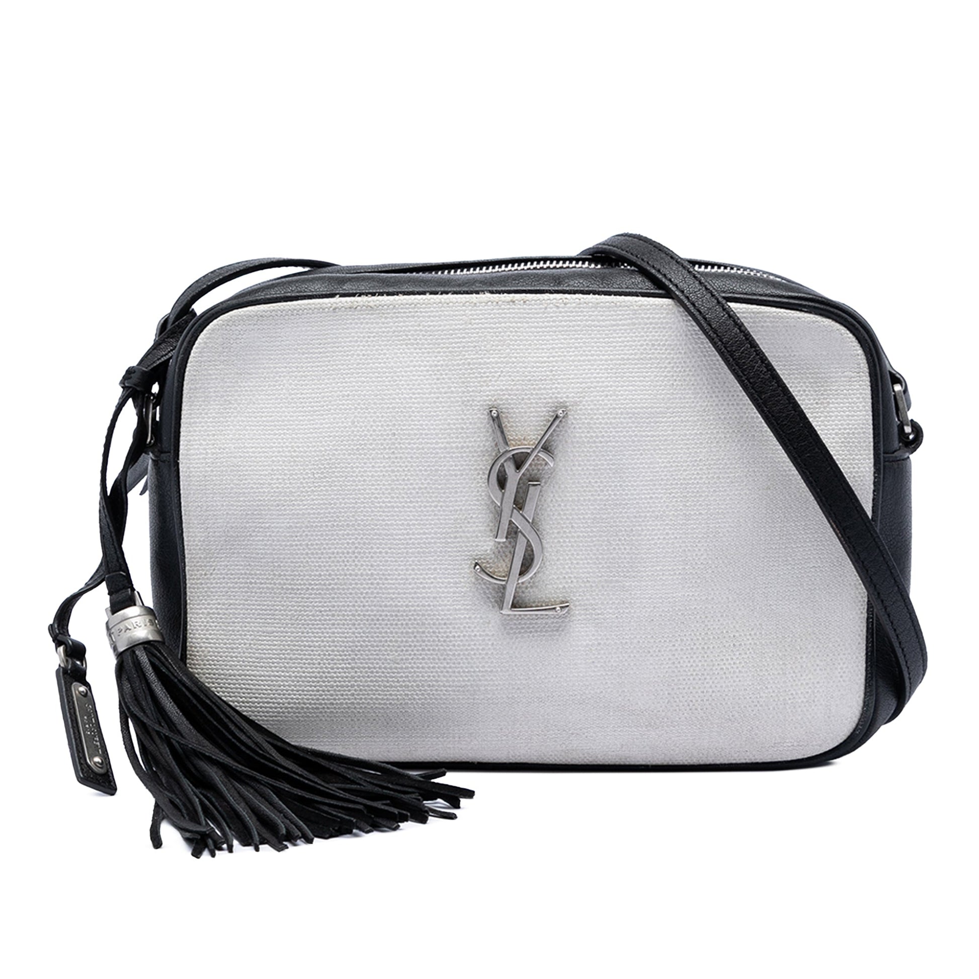Saint Laurent Canvas Monogram Lou Camera Bag
