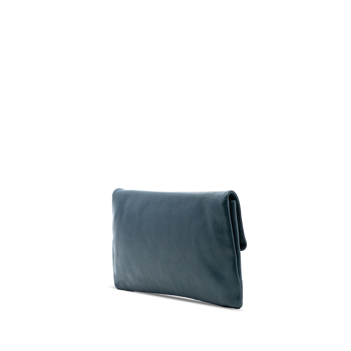 Balenciaga Chevre Motocross Classic Metallic Edge Envelope Clutch