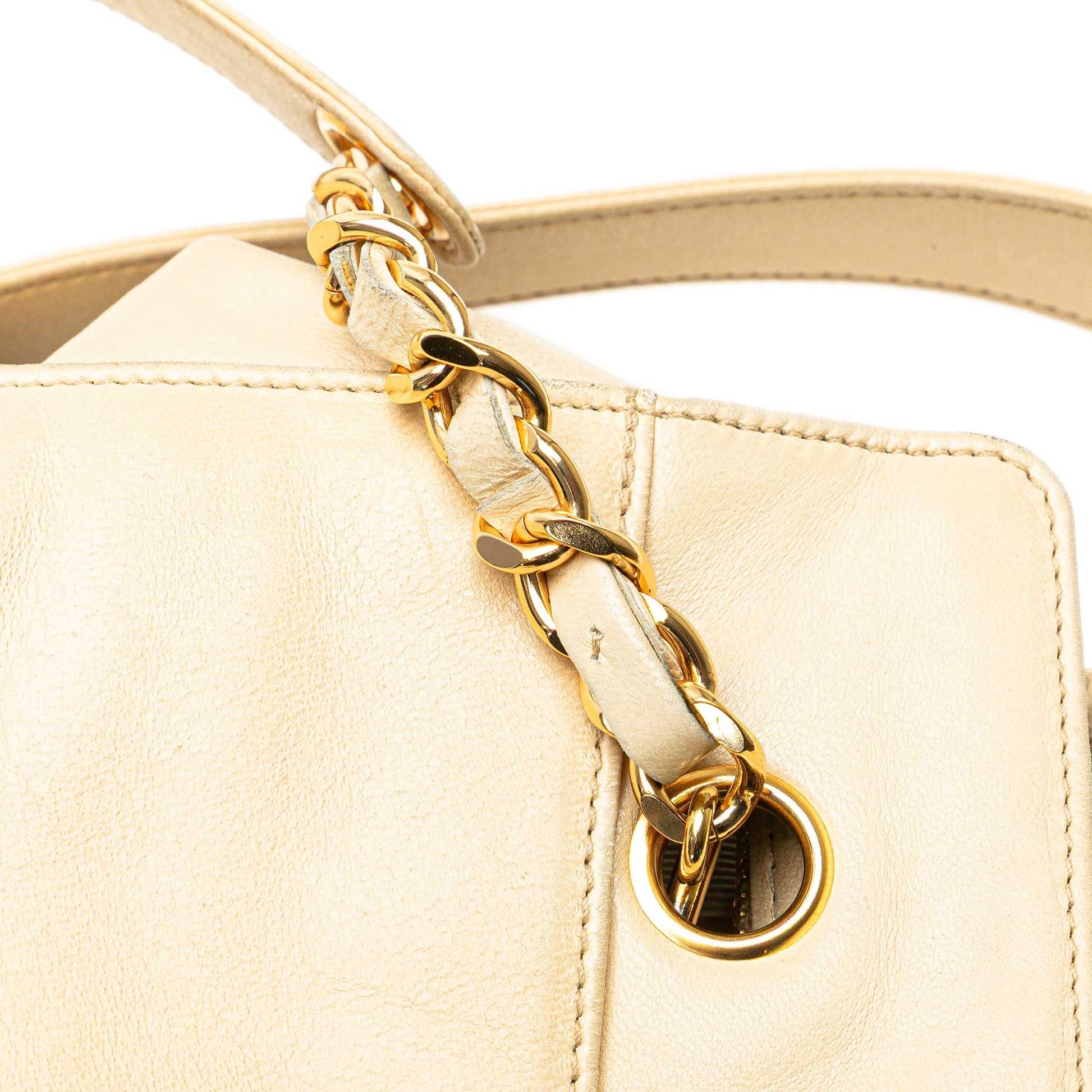 Chanel CC Lambskin Chain Tote