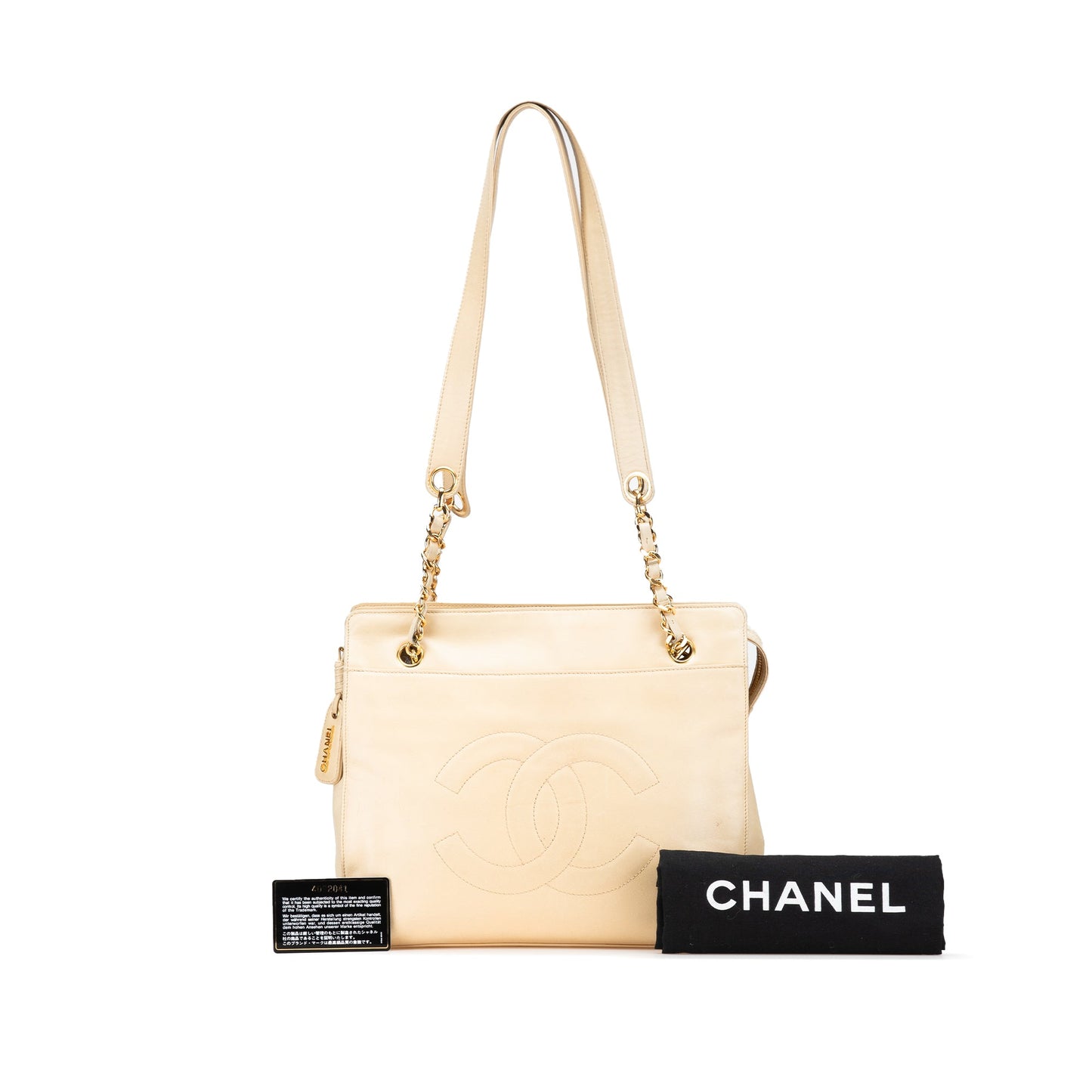 Chanel CC Lambskin Chain Tote