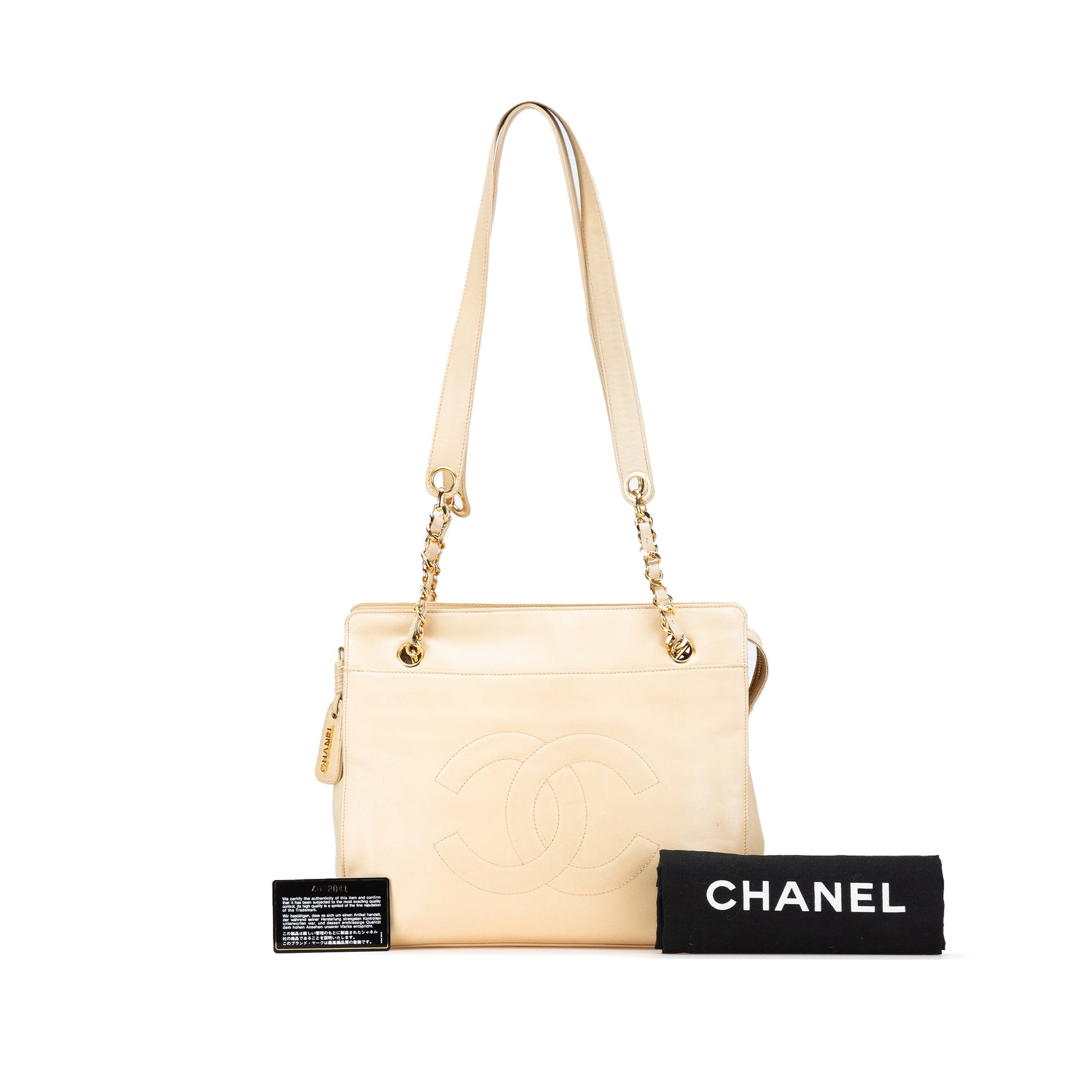 Chanel CC Lambskin Chain Tote