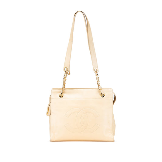 Chanel CC Lambskin Chain Tote