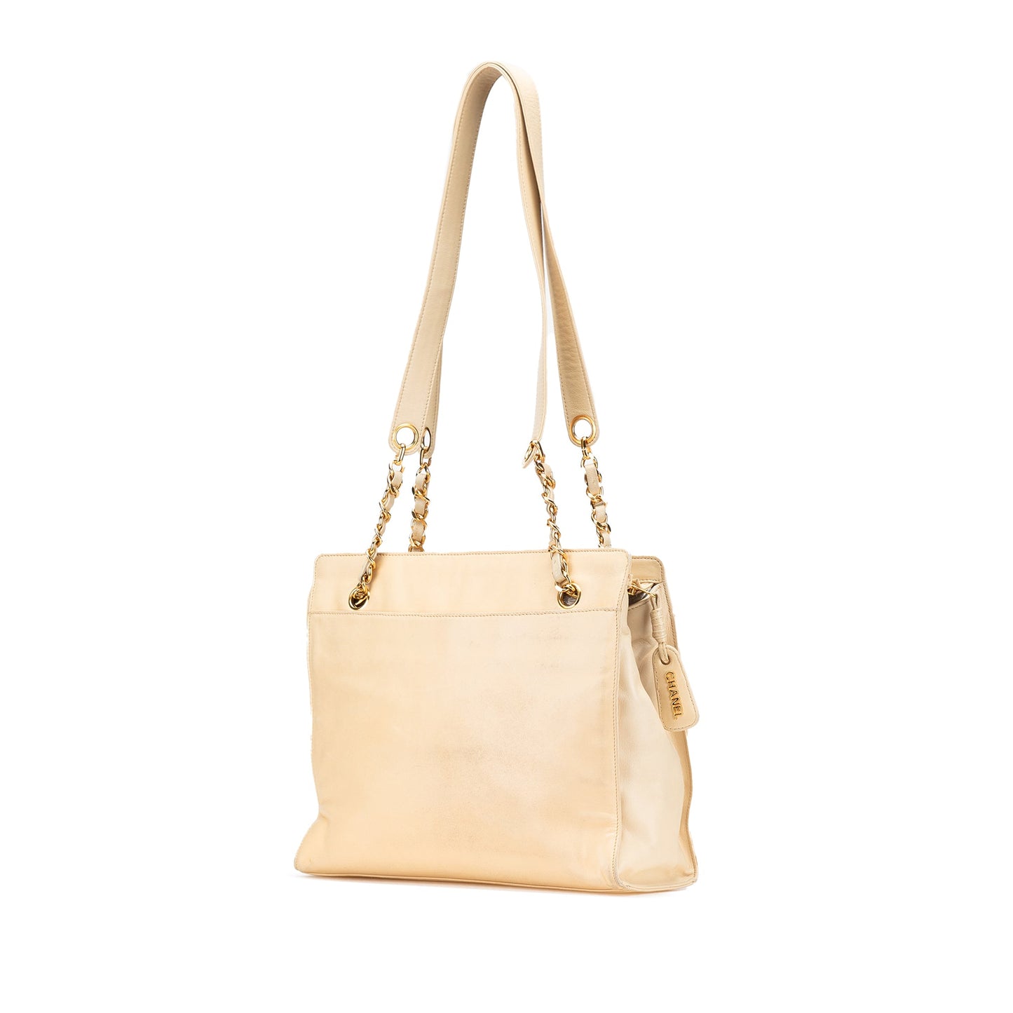 Chanel CC Lambskin Chain Tote