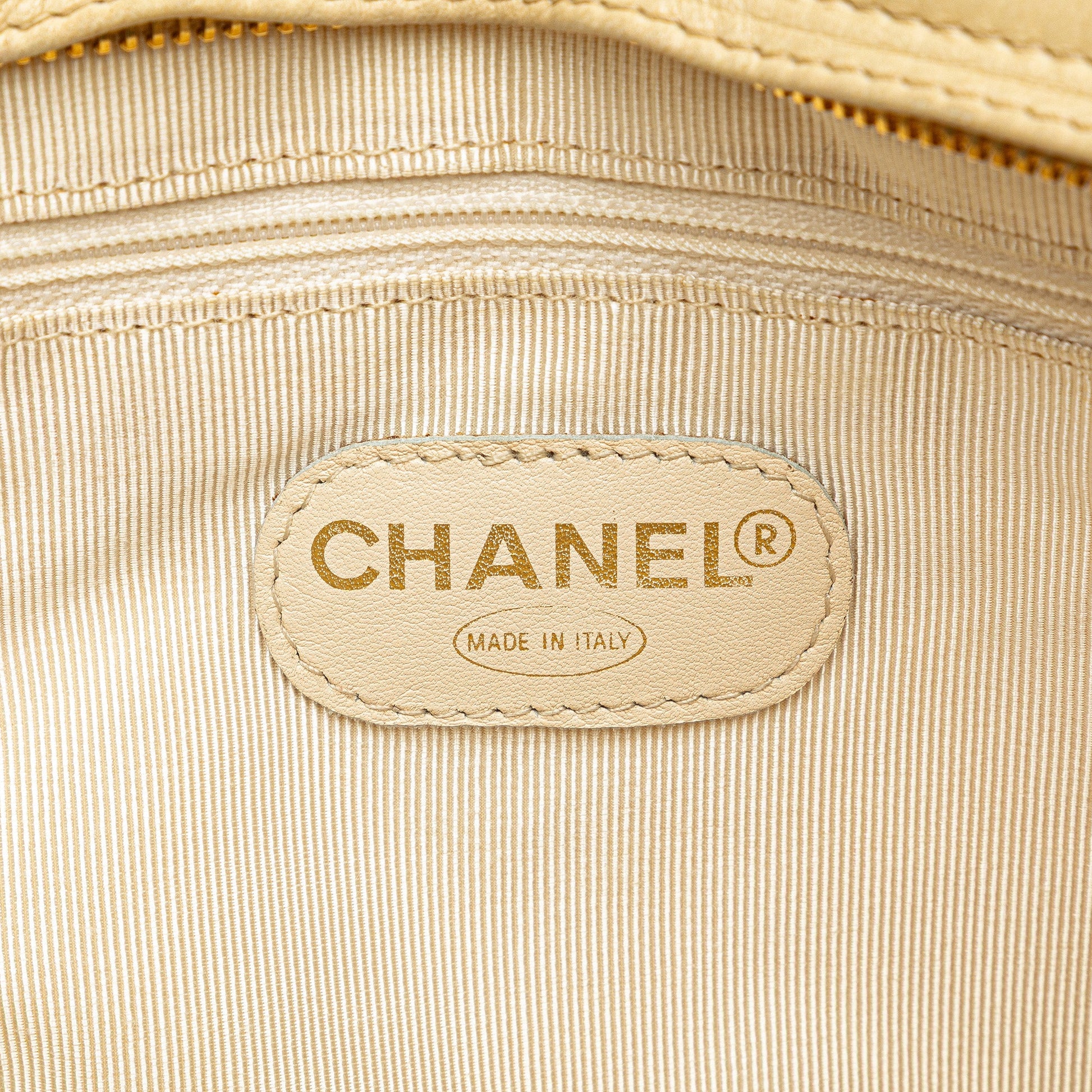 Chanel CC Lambskin Chain Tote