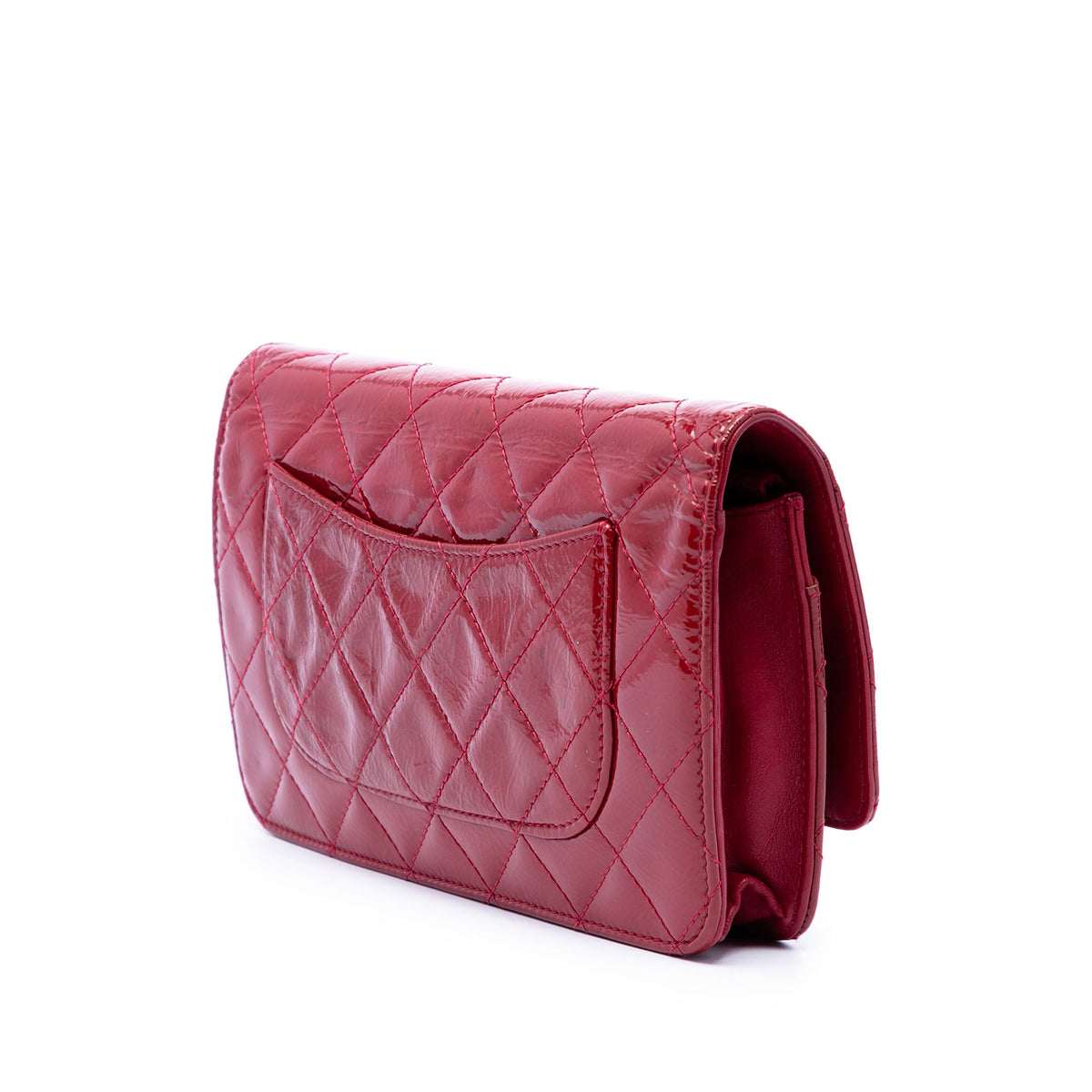 Chanel Quilted Patent Reissue 2.55 Wallet On Chain