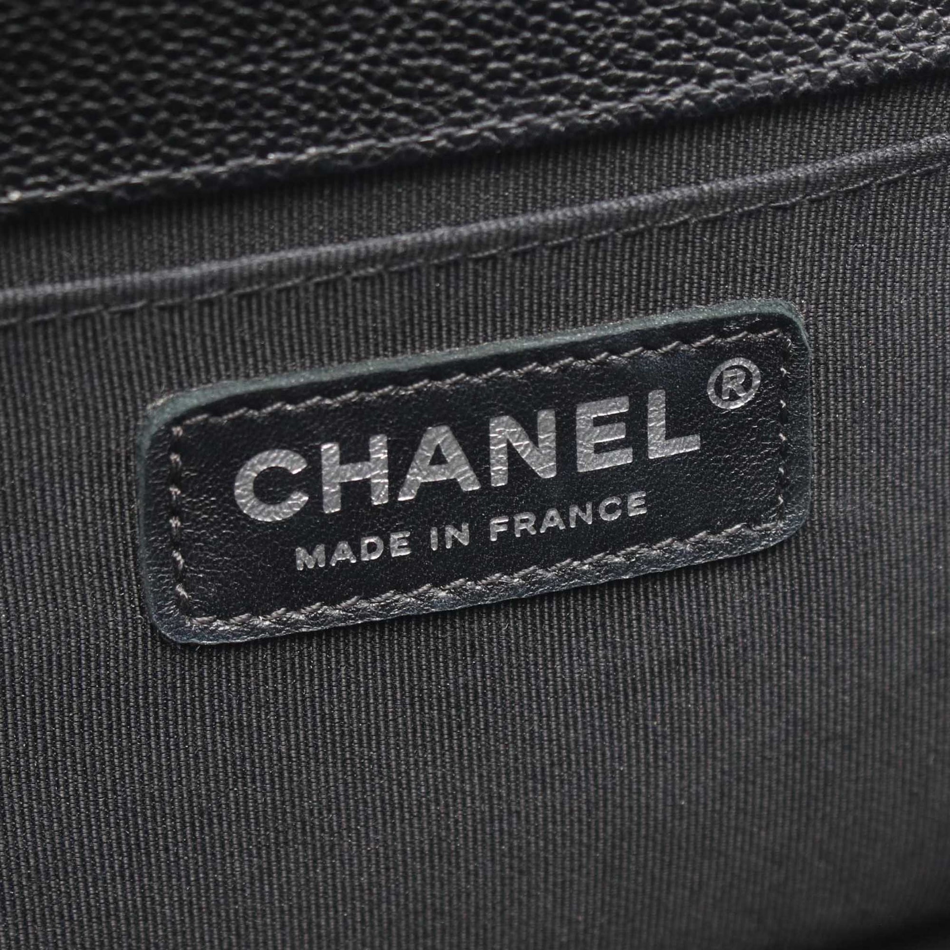 Chanel Old Medium Quilted Caviar Boy Flap