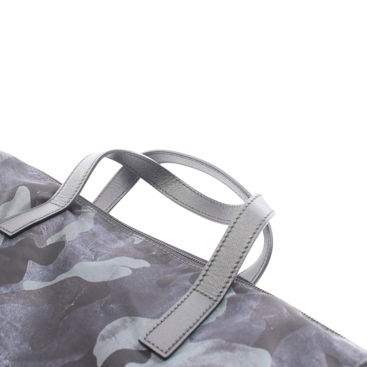 Prada Tessuto Camouflage Satchel — Blue