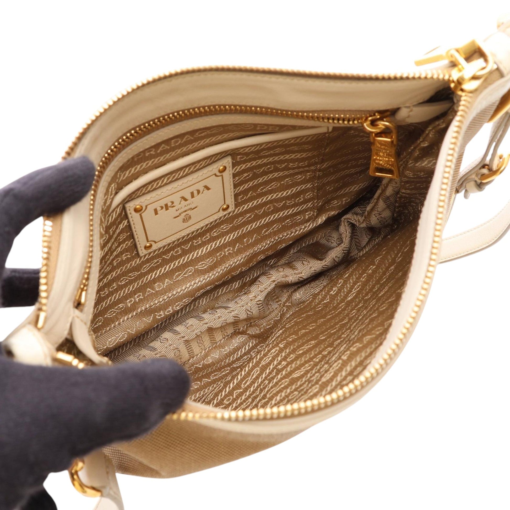 Prada Canvas Canapa Logo Crossbody