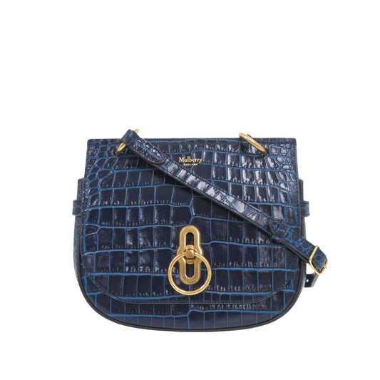 Mulberry Small Croc Embossed Calfskin Amberley Crossbody