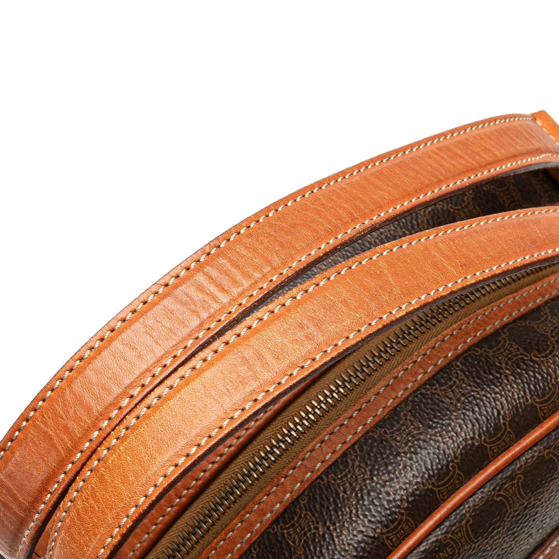 Celine Macadam Coated Canvas Handbag