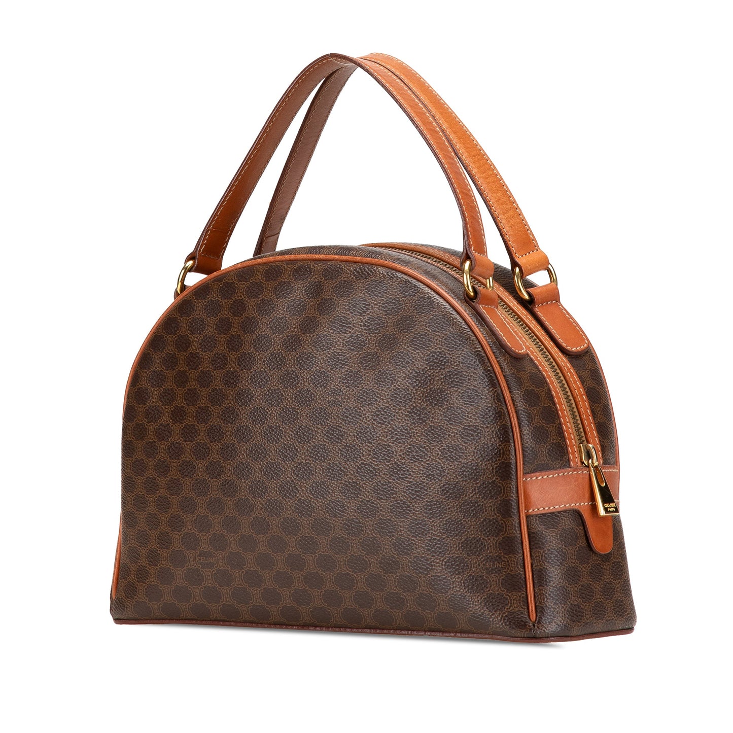 Celine Macadam Coated Canvas Handbag