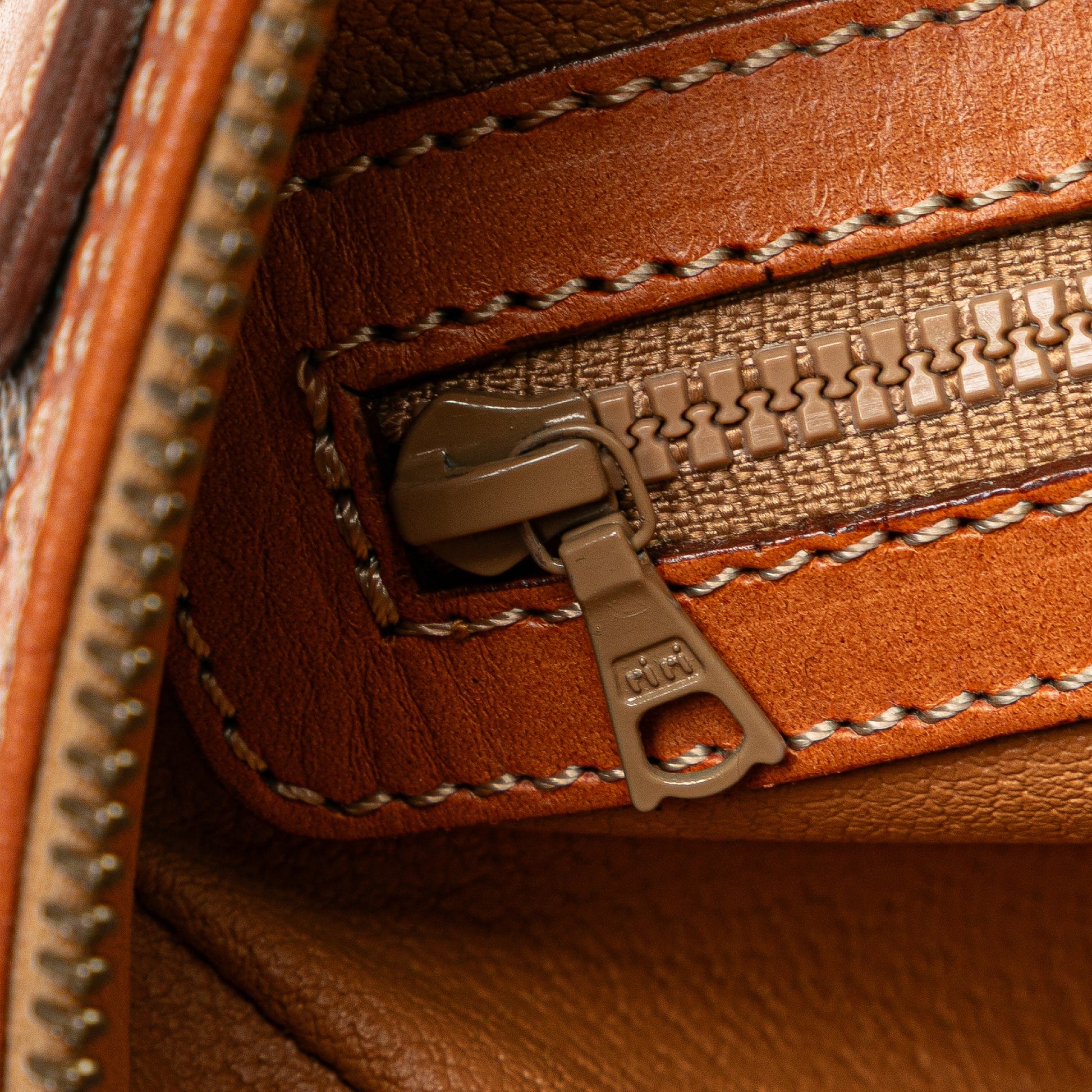 Celine Macadam Coated Canvas Handbag