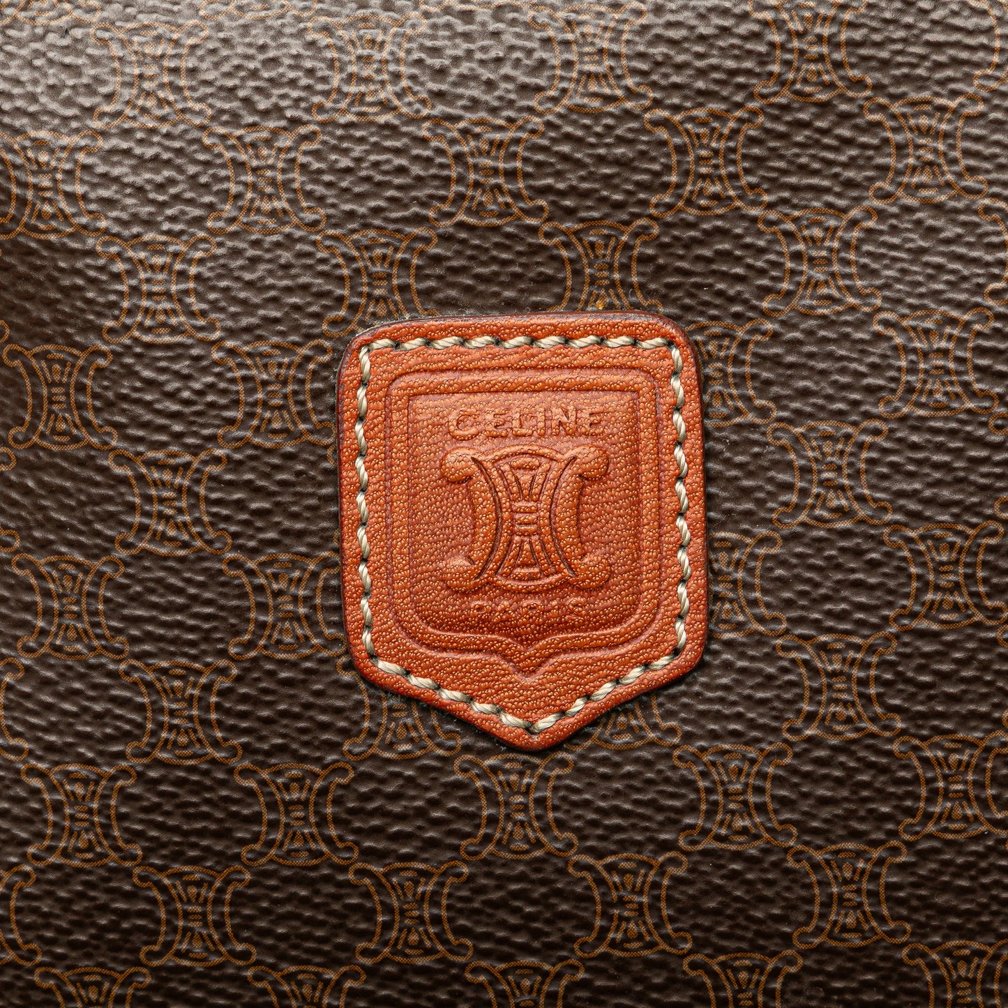 Celine Macadam Coated Canvas Handbag