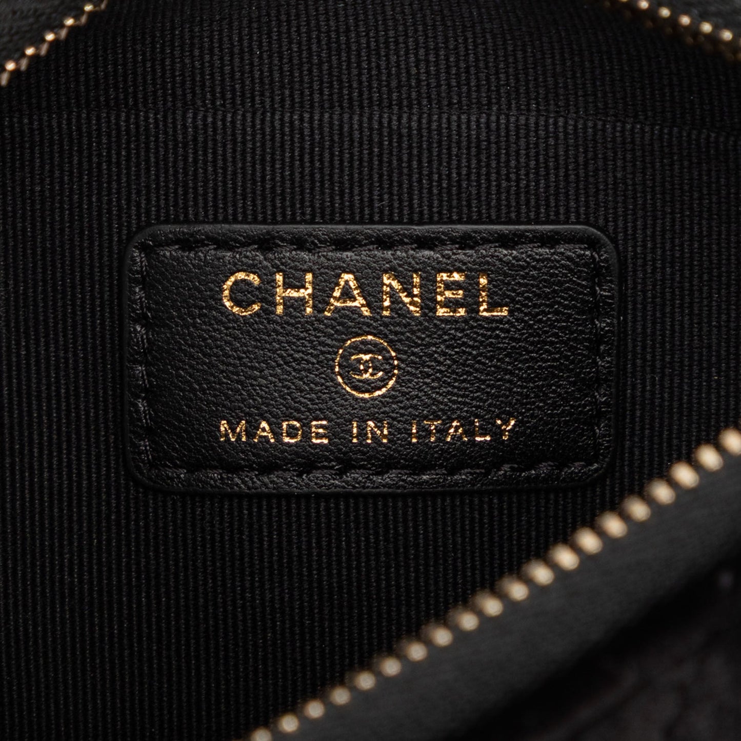 Chanel CC Quilted Velour Half Moon Chain Crossbody