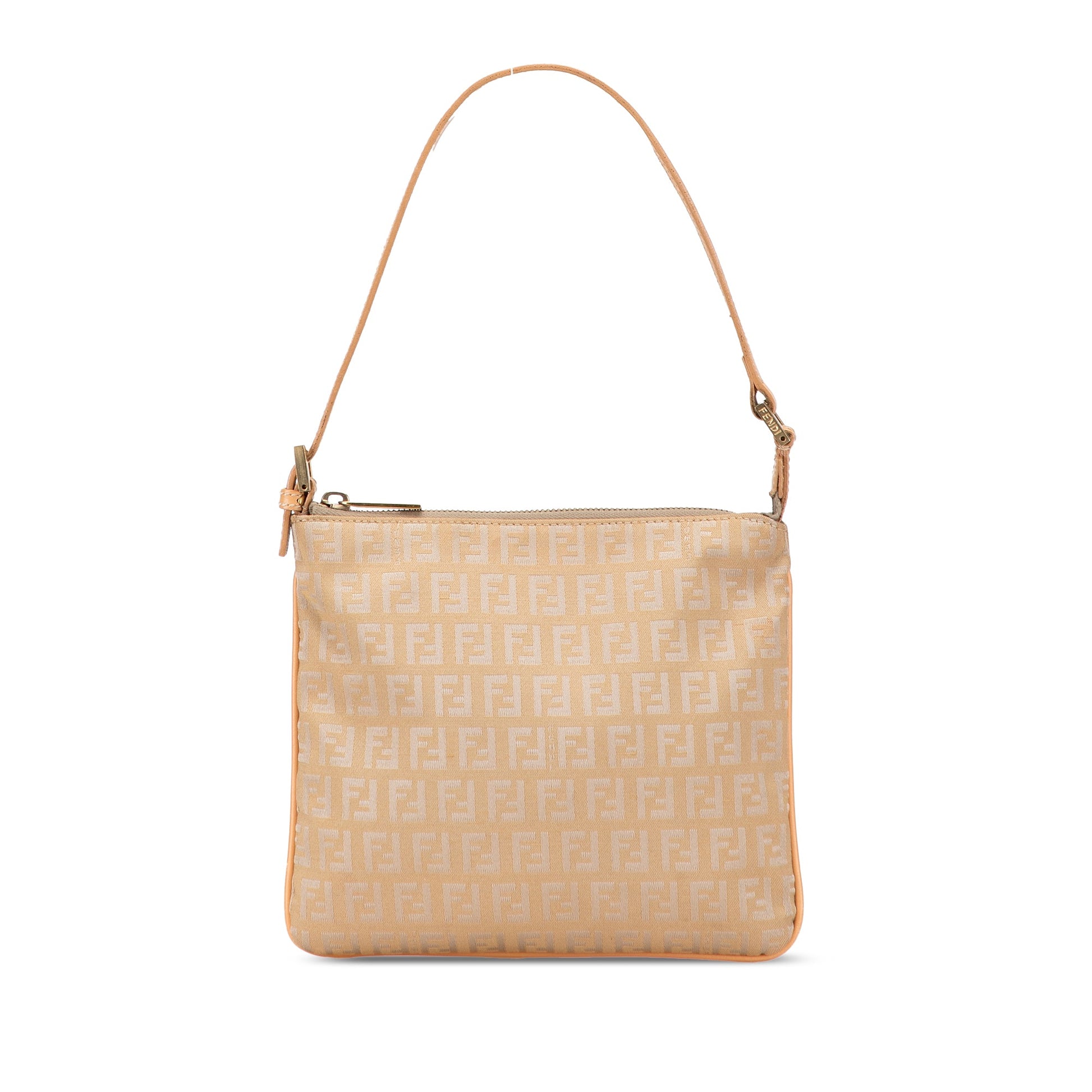 Fendi Zucchino Canvas Shoulder Bag