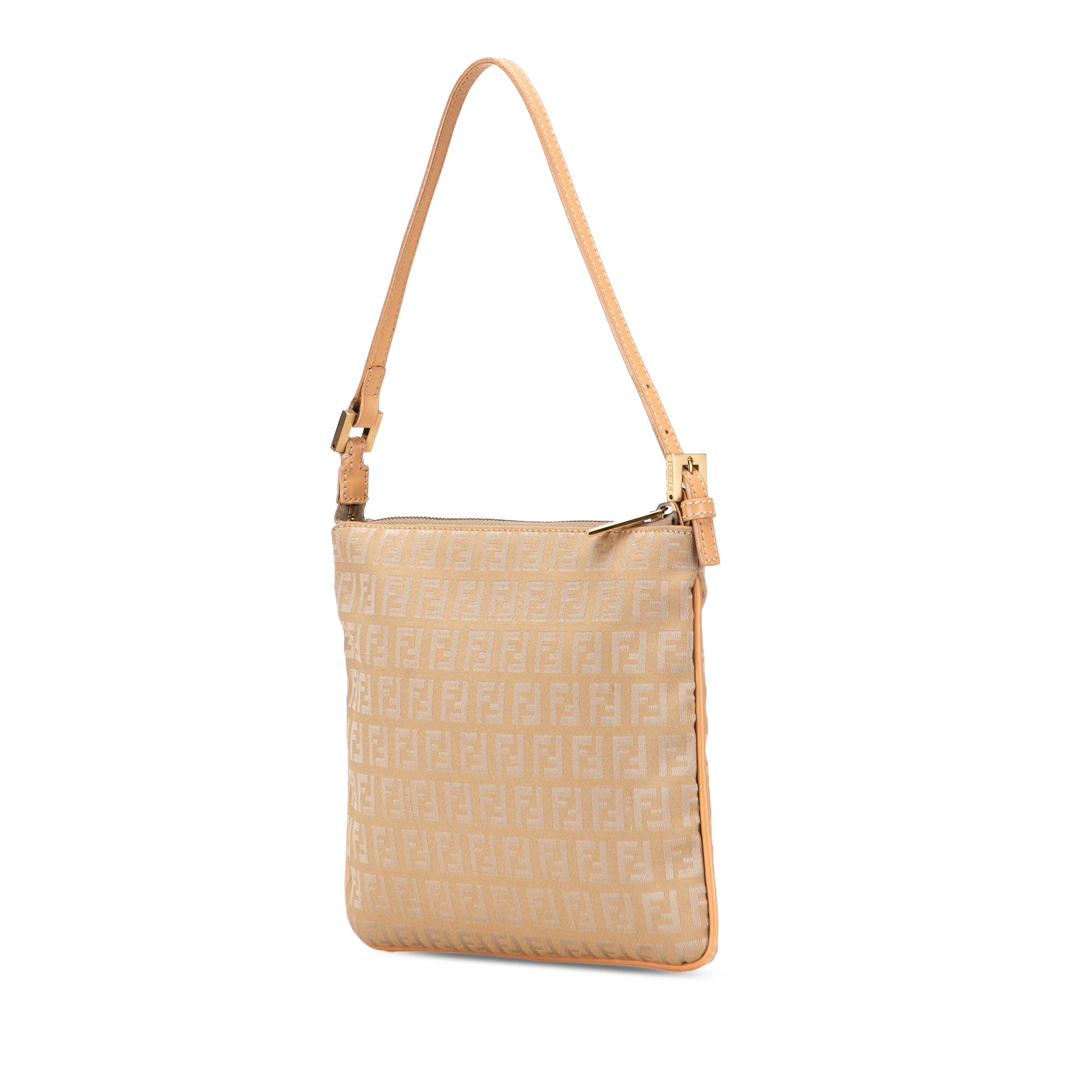 Fendi Zucchino Canvas Shoulder Bag