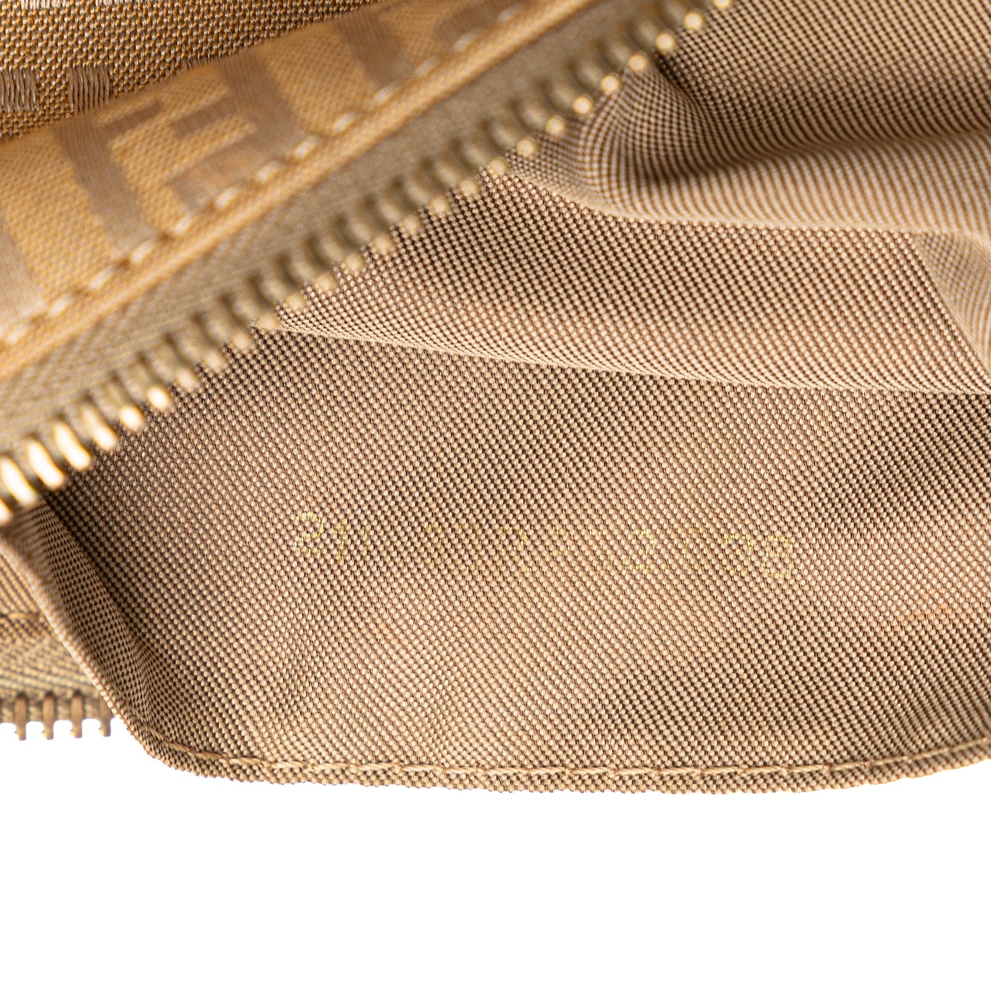 Fendi Zucchino Canvas Shoulder Bag