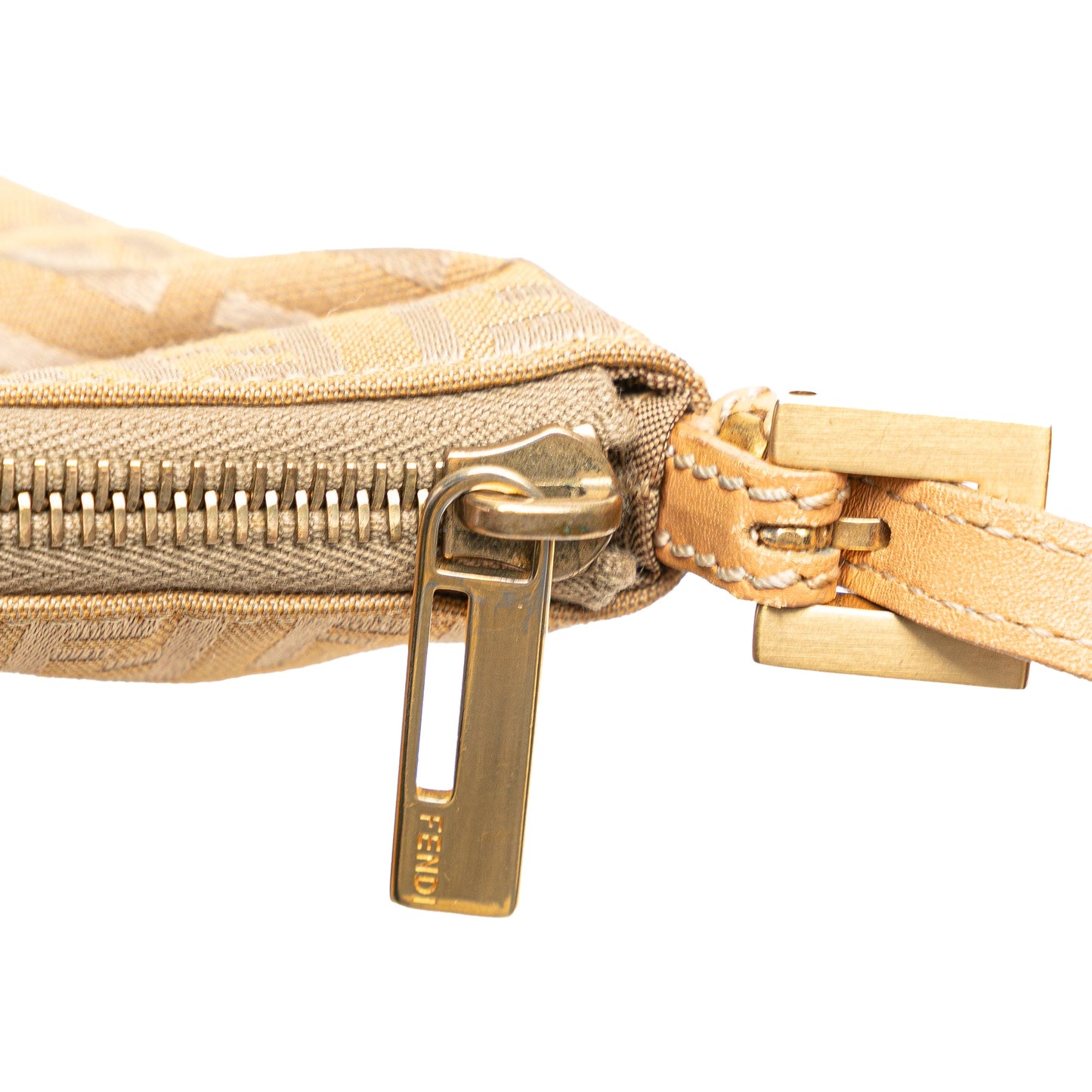 Fendi Zucchino Canvas Shoulder Bag