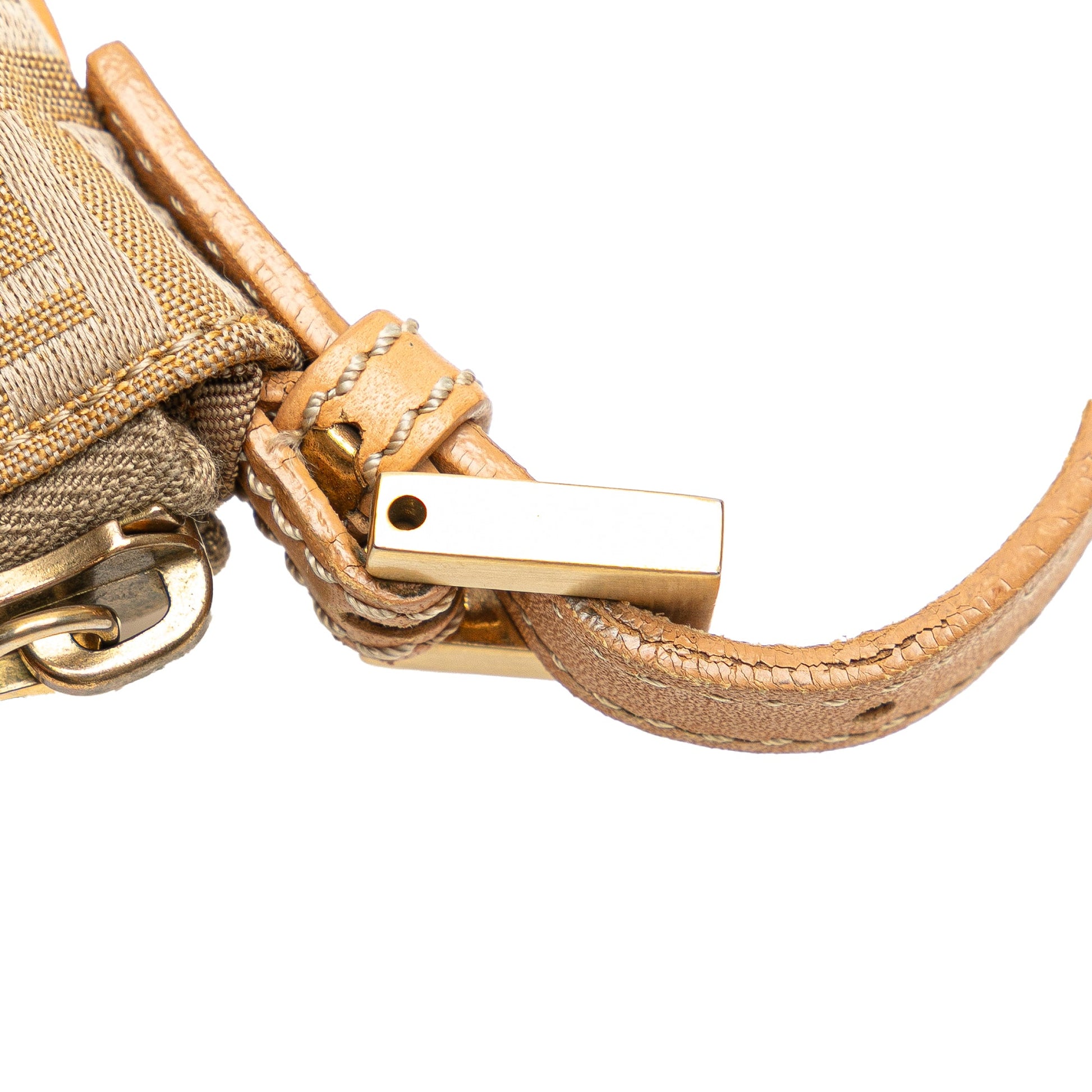 Fendi Zucchino Canvas Shoulder Bag