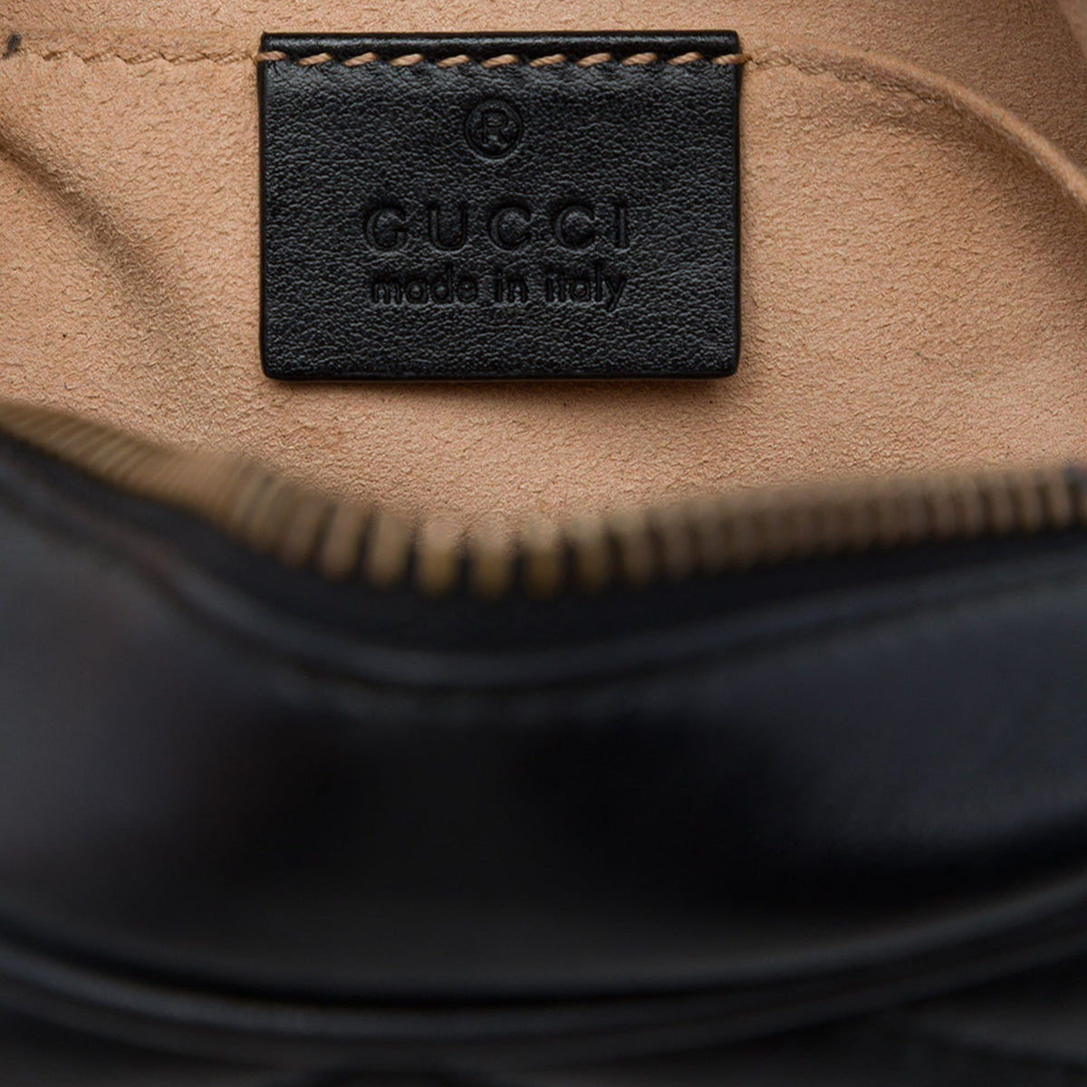 Gucci Mini GG Marmont Matelasse Calfskin Crossbody — Black