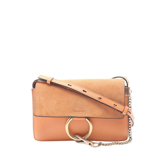 Chloé Small Suede and Calfskin Faye Crossbody