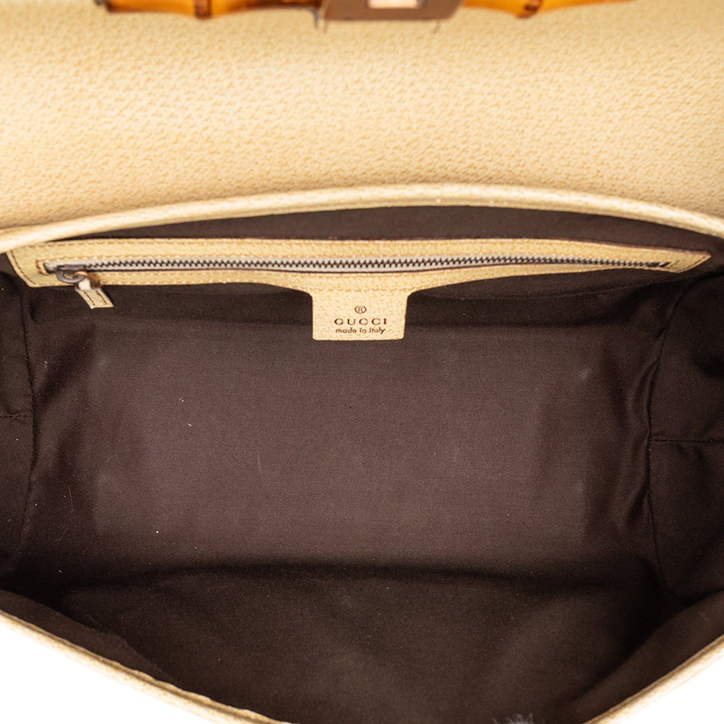 Gucci GG Canvas Bamboo Bullet Shoulder Bag
