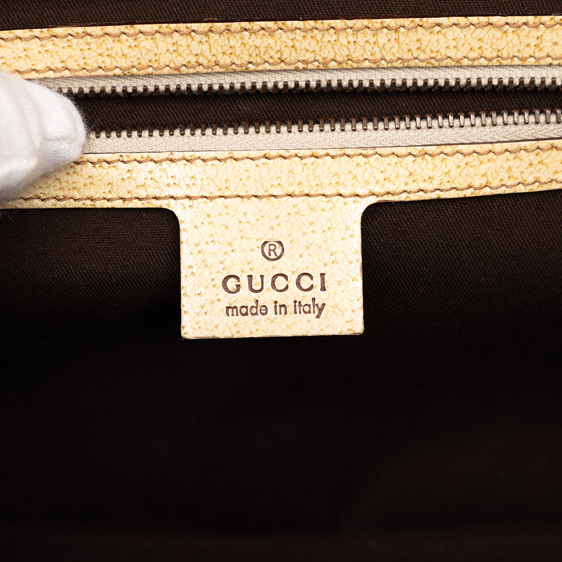 Gucci GG Canvas Bamboo Bullet Shoulder Bag