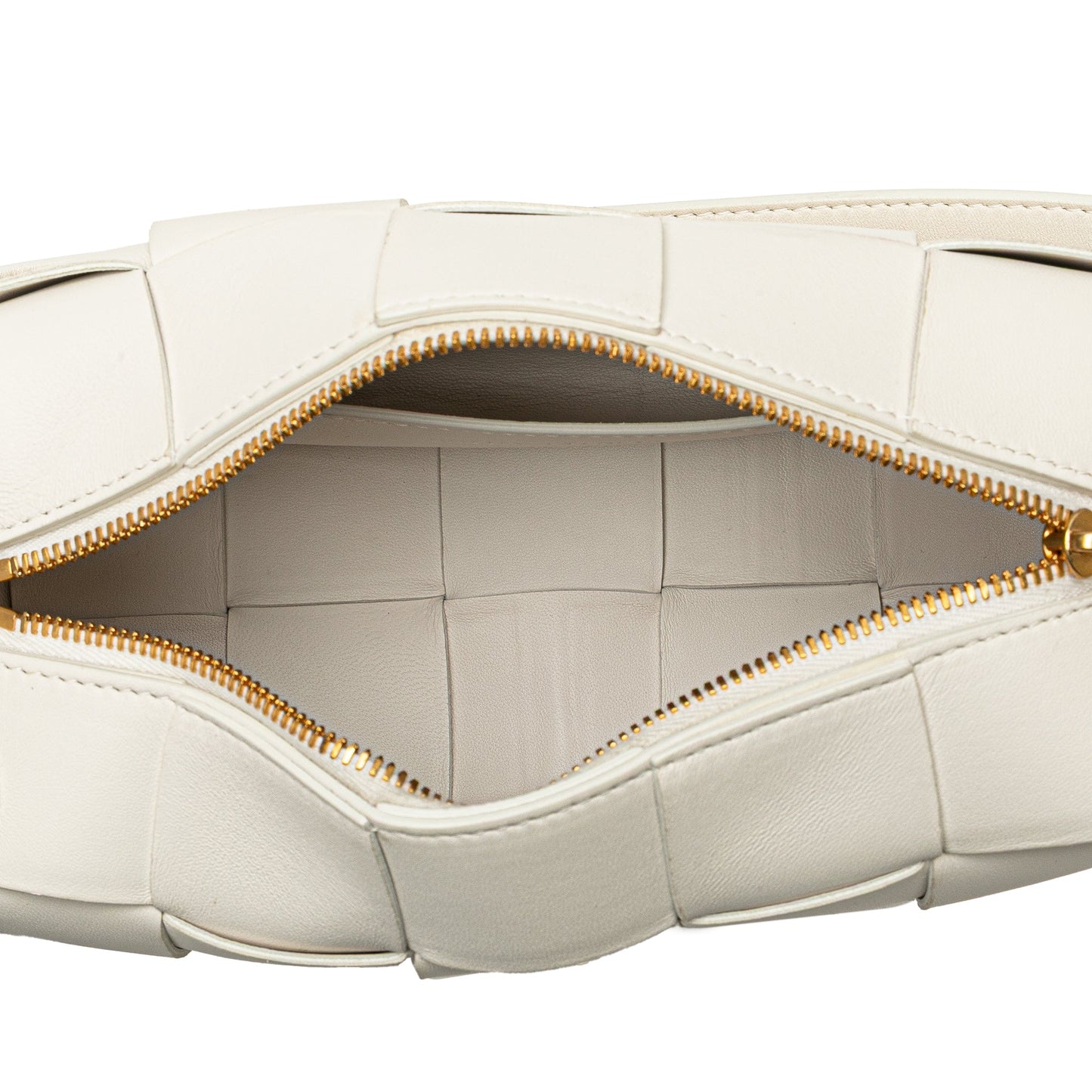 Bottega Veneta Small Lambskin Intrecciato Brick Cassette