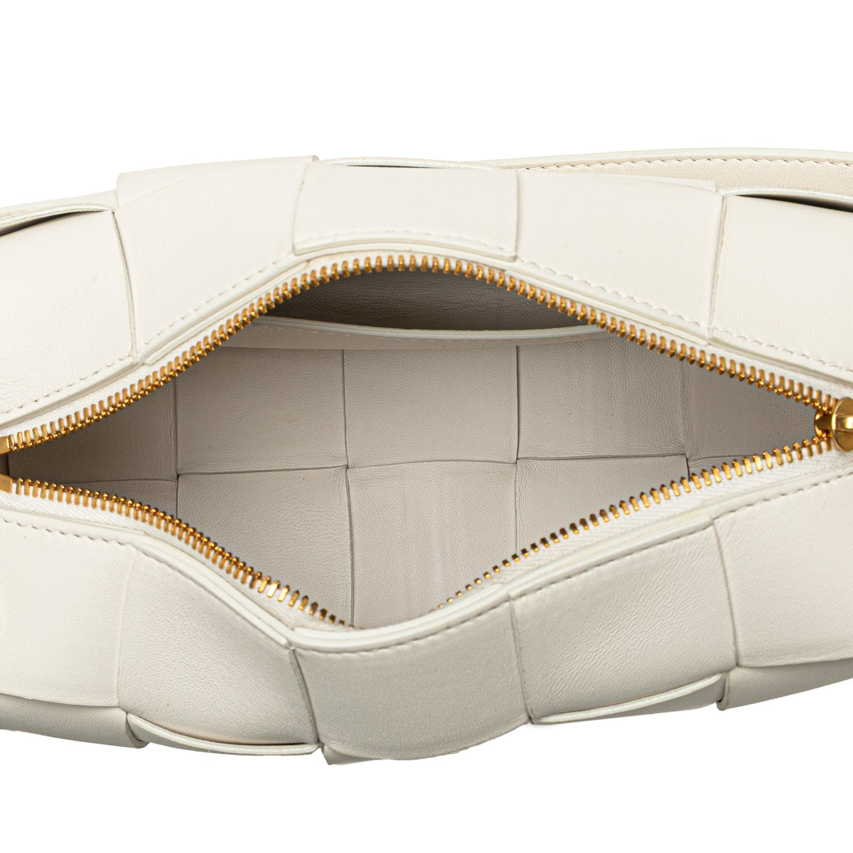 Bottega Veneta Small Lambskin Intrecciato Brick Cassette
