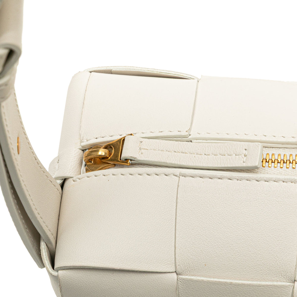Bottega Veneta Small Lambskin Intrecciato Brick Cassette