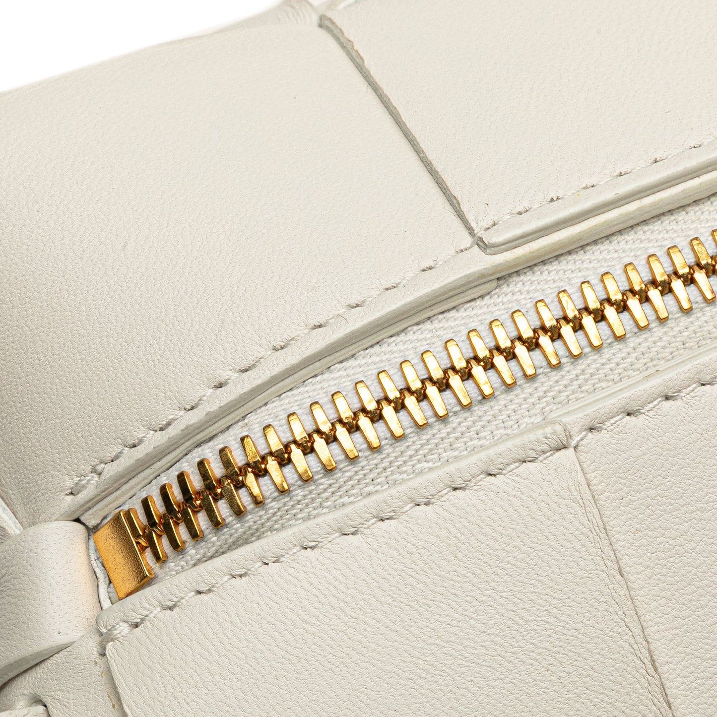 Bottega Veneta Small Lambskin Intrecciato Brick Cassette