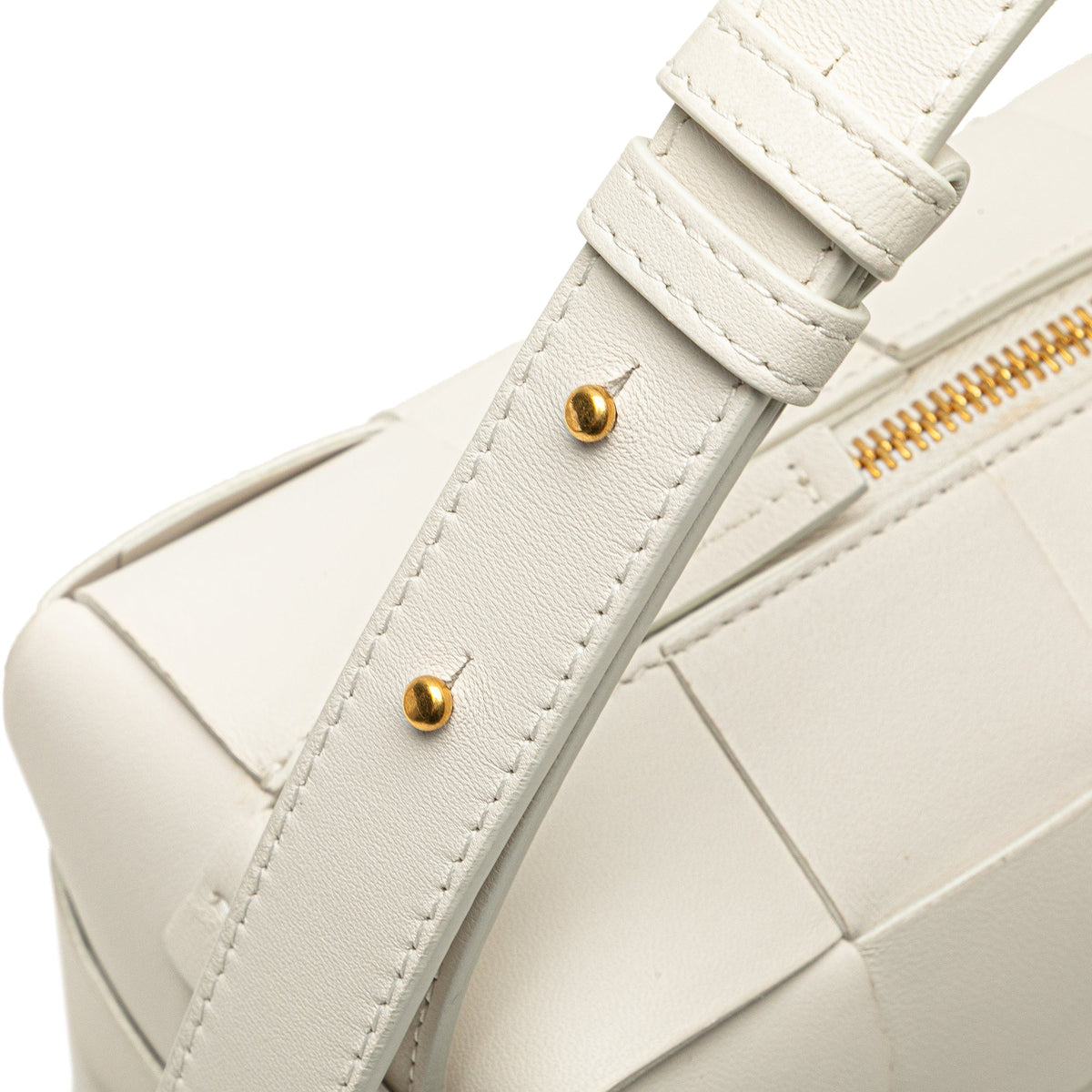 Bottega Veneta Small Lambskin Intrecciato Brick Cassette