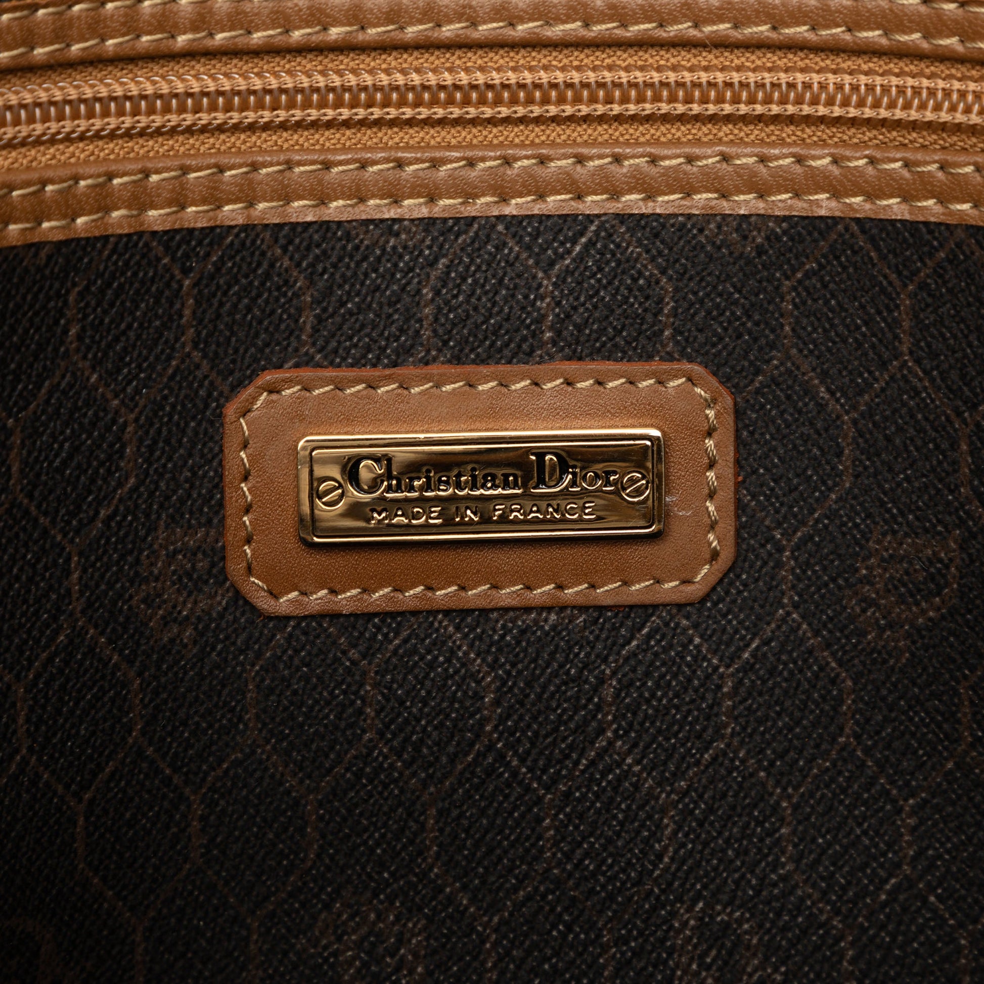 Dior Honeycomb Coated Canvas Travel Bag