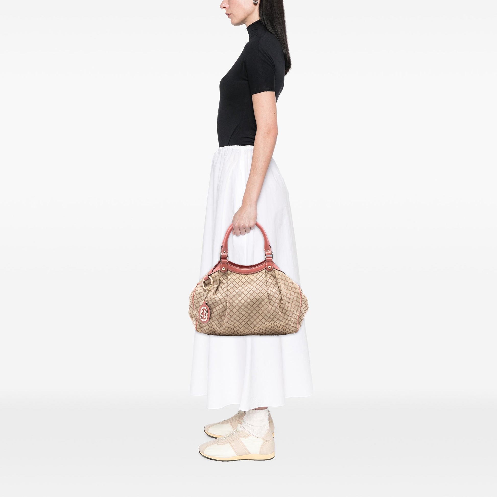 Gucci Medium Diamante Canvas Sukey Tote