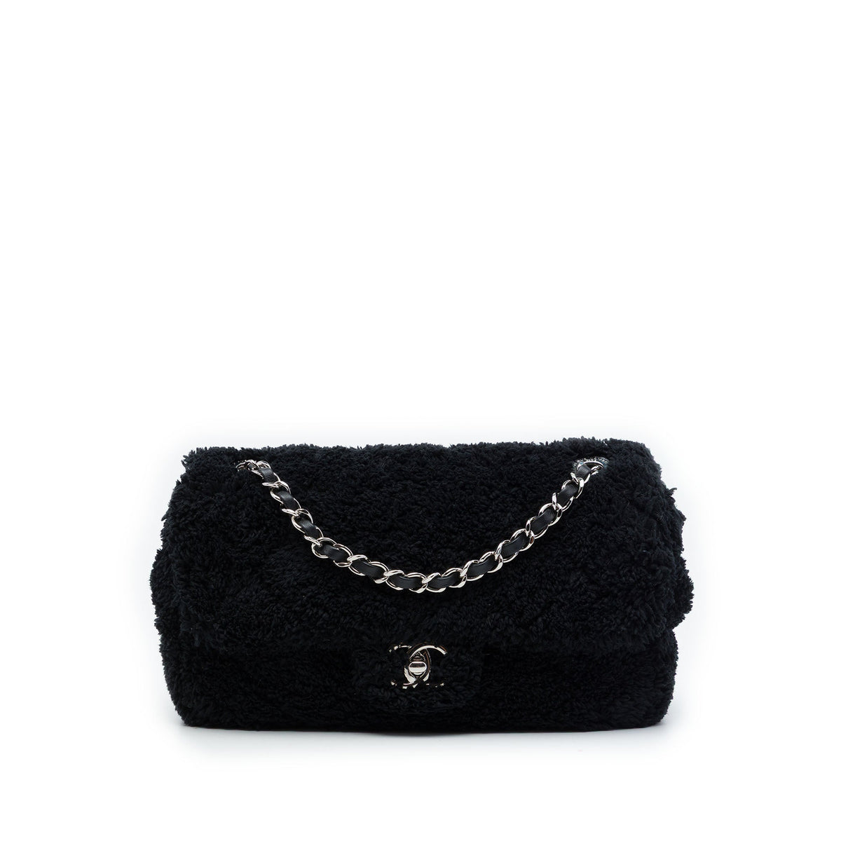 Chanel Medium Quilted Terry Cloth Coco Beach Flap