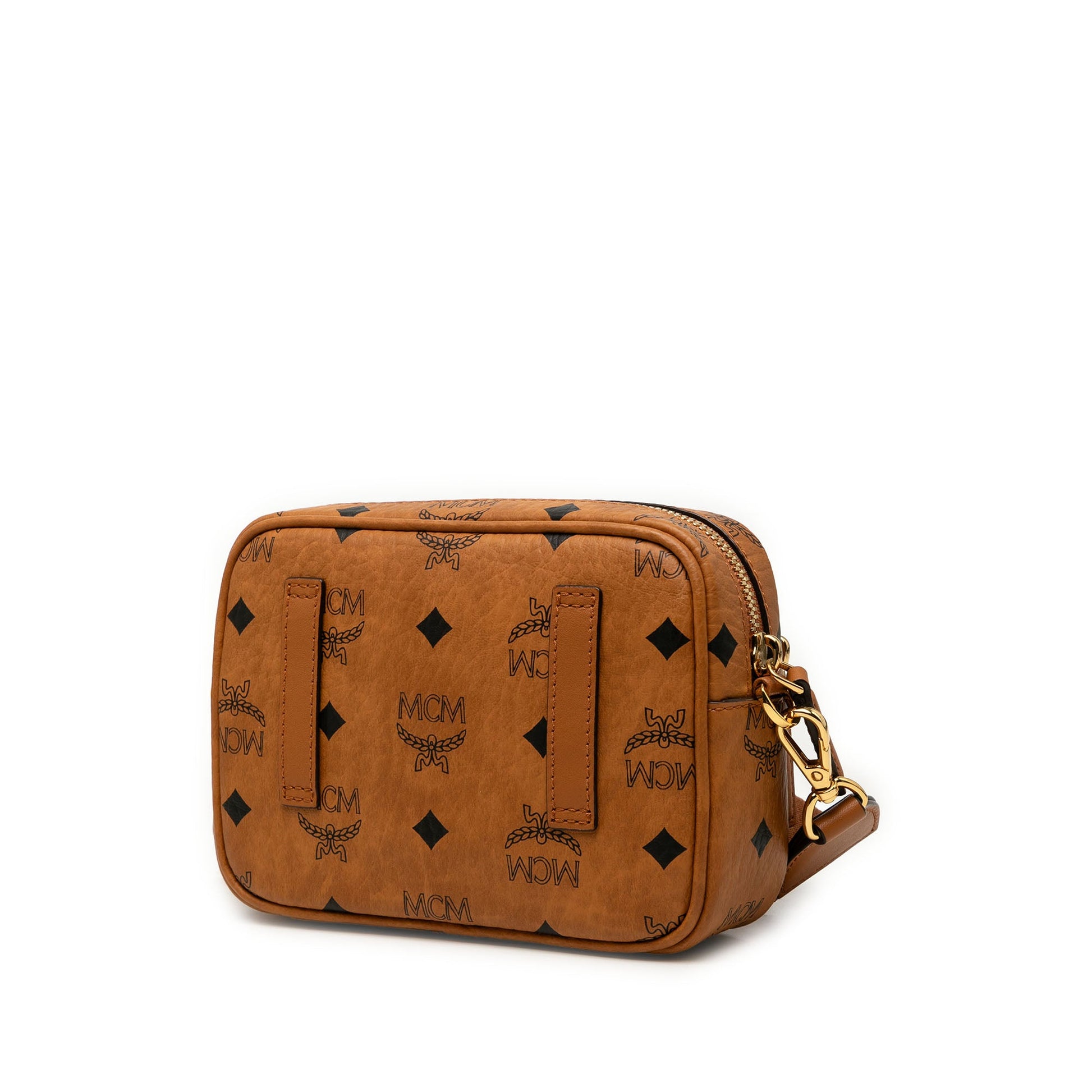 MCM Extra Mini Visetos Coated Canvas Aren Crossbody