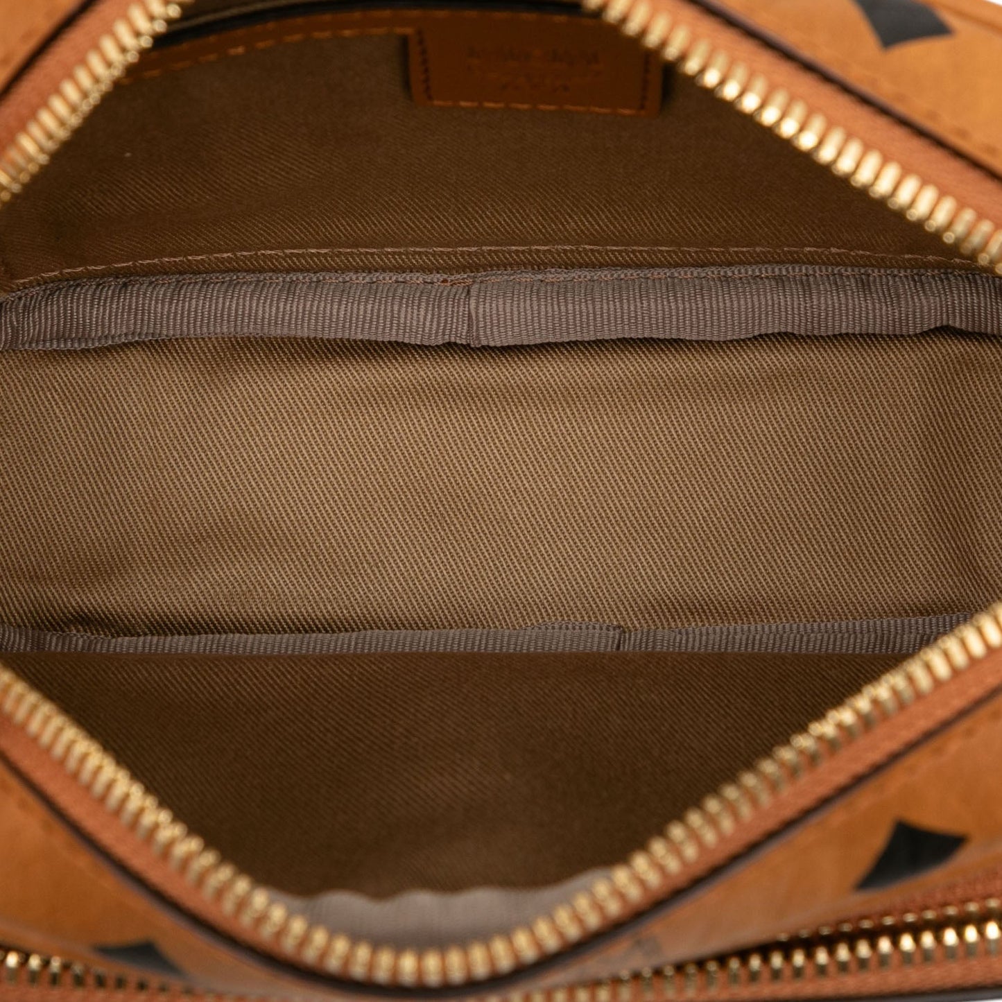 MCM Extra Mini Visetos Coated Canvas Aren Crossbody