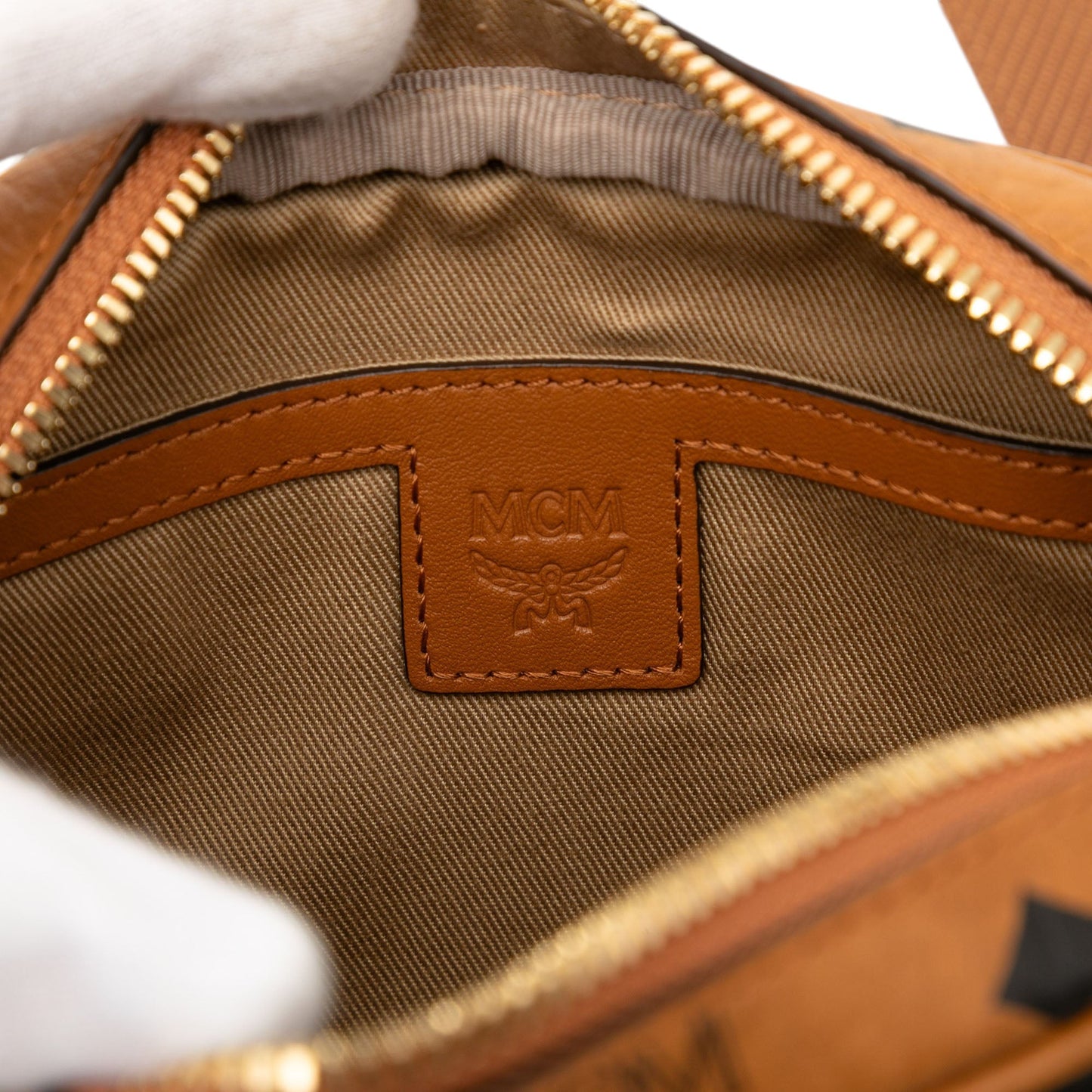 MCM Extra Mini Visetos Coated Canvas Aren Crossbody