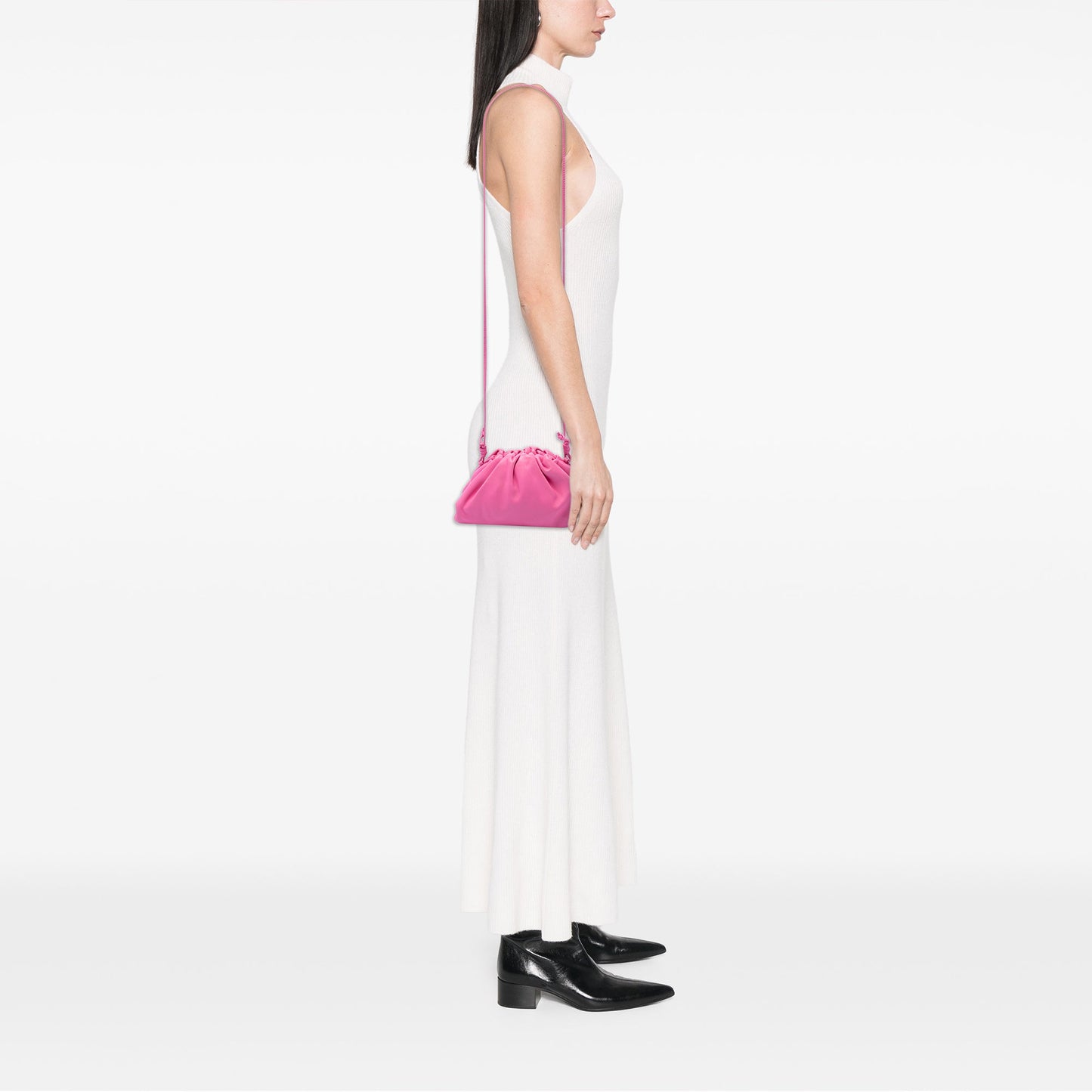 Bottega Veneta Lambskin The Mini Pouch Crossbody