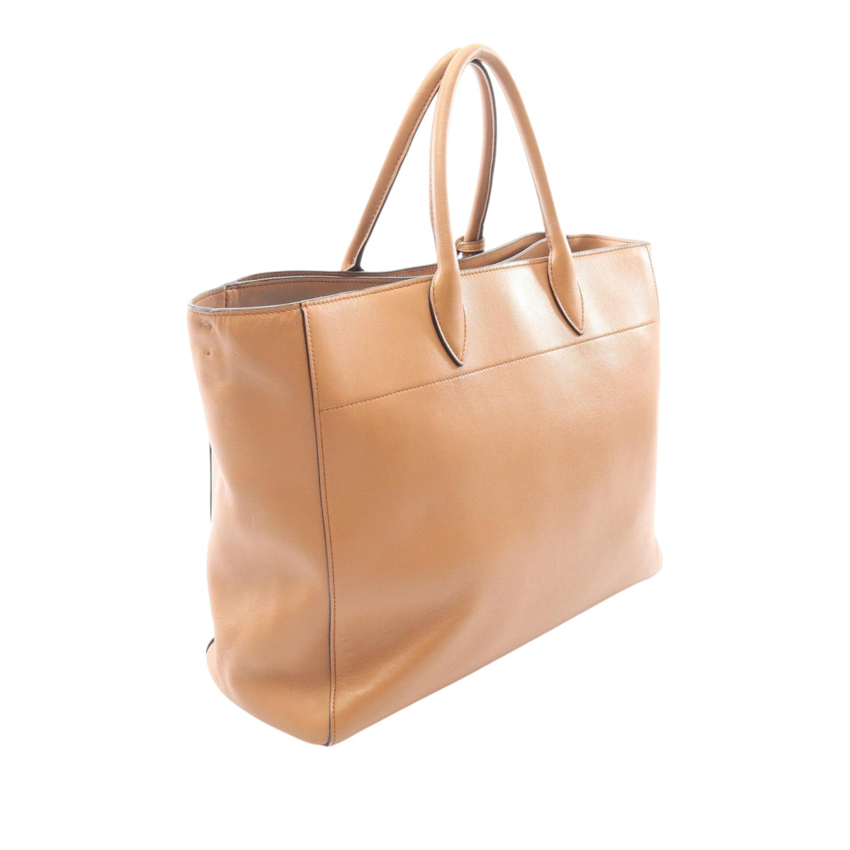 Prada City Calf Satchel — Brown