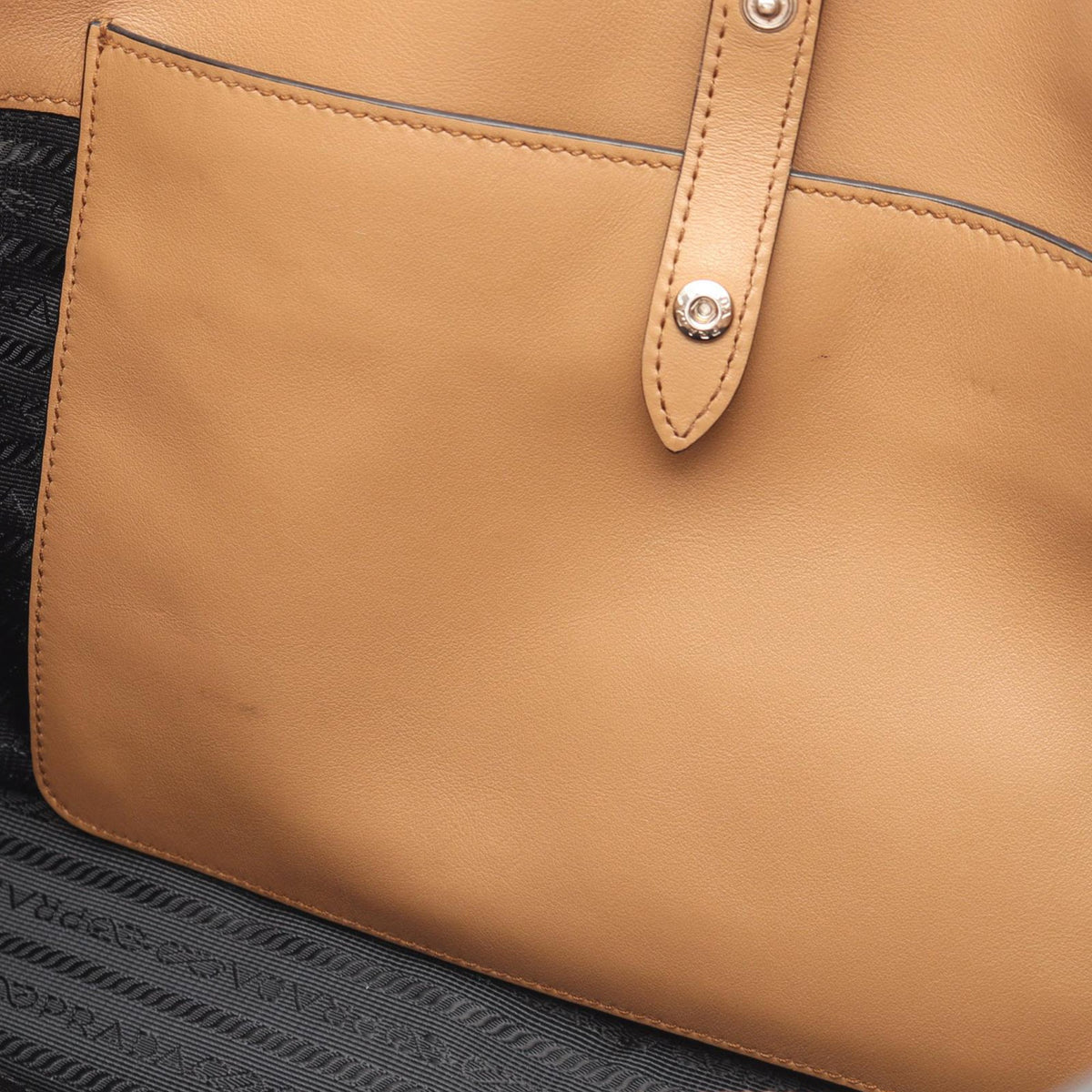 Prada City Calf Satchel — Brown