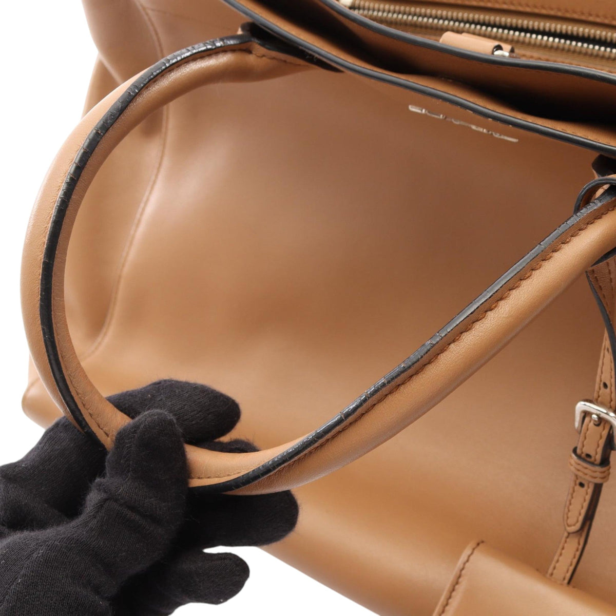 Prada City Calf Satchel — Brown