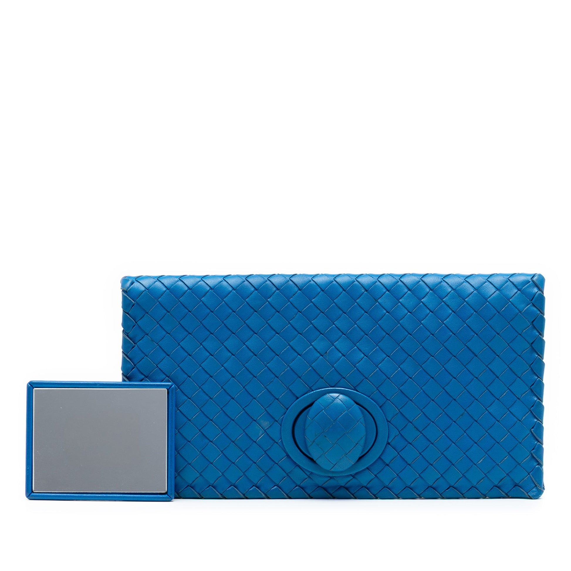 Bottega Veneta Nappa Intrecciato Turn Lock Clutch