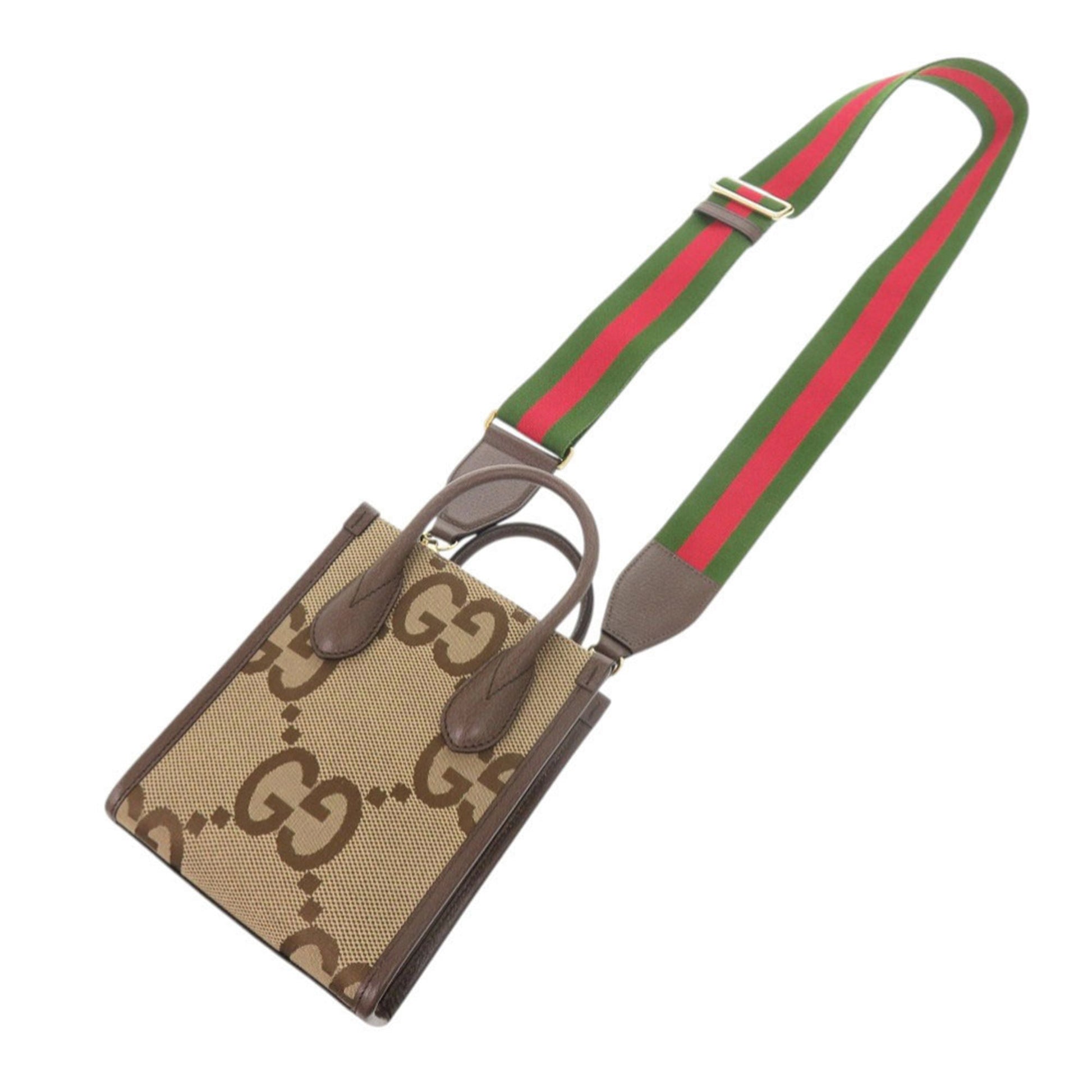 Gucci Mini Jumbo GG Canvas Web Satchel