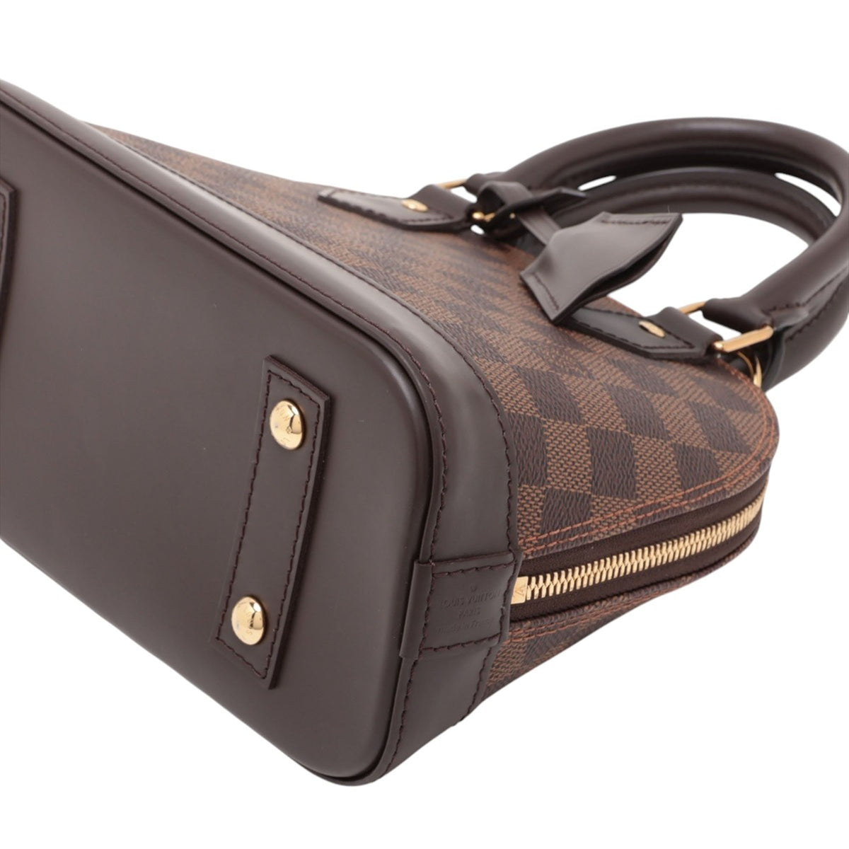 Louis Vuitton Damier Ebene Alma BB — Brown