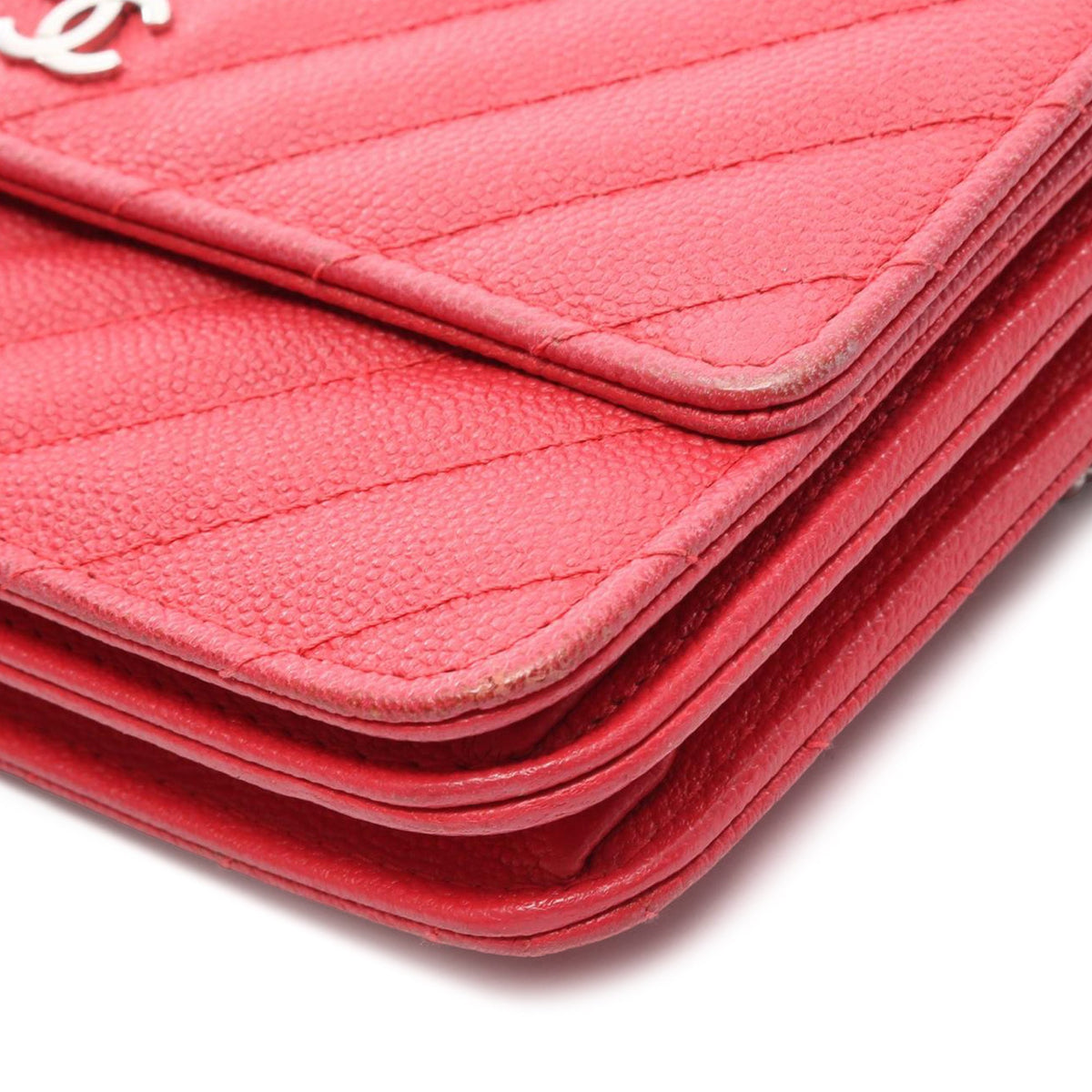 Chanel Chevron Caviar Boy Wallet on Chain